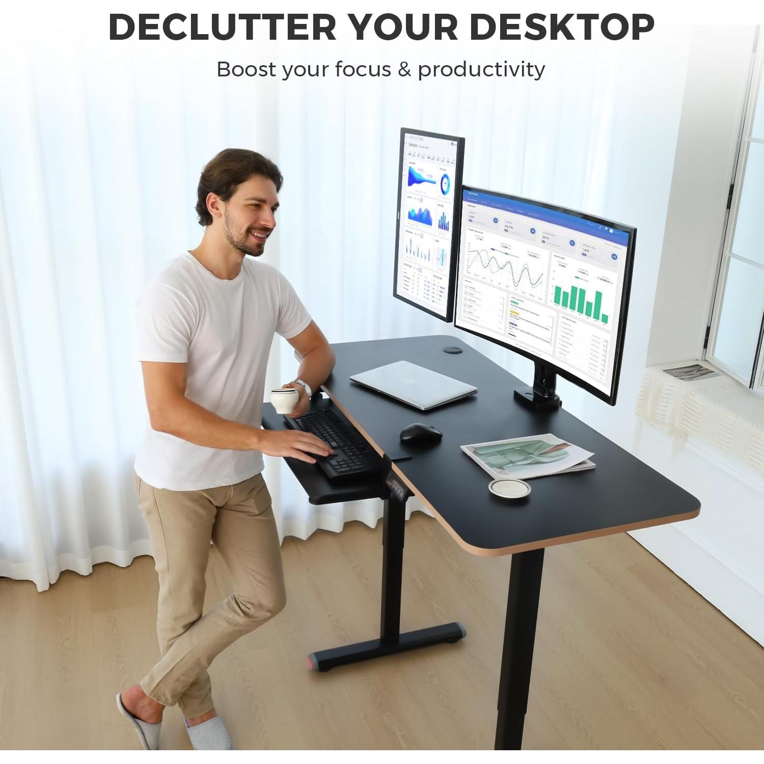 Soporte Doble para Monitor Curvo NearHub MA40-US hasta 35"