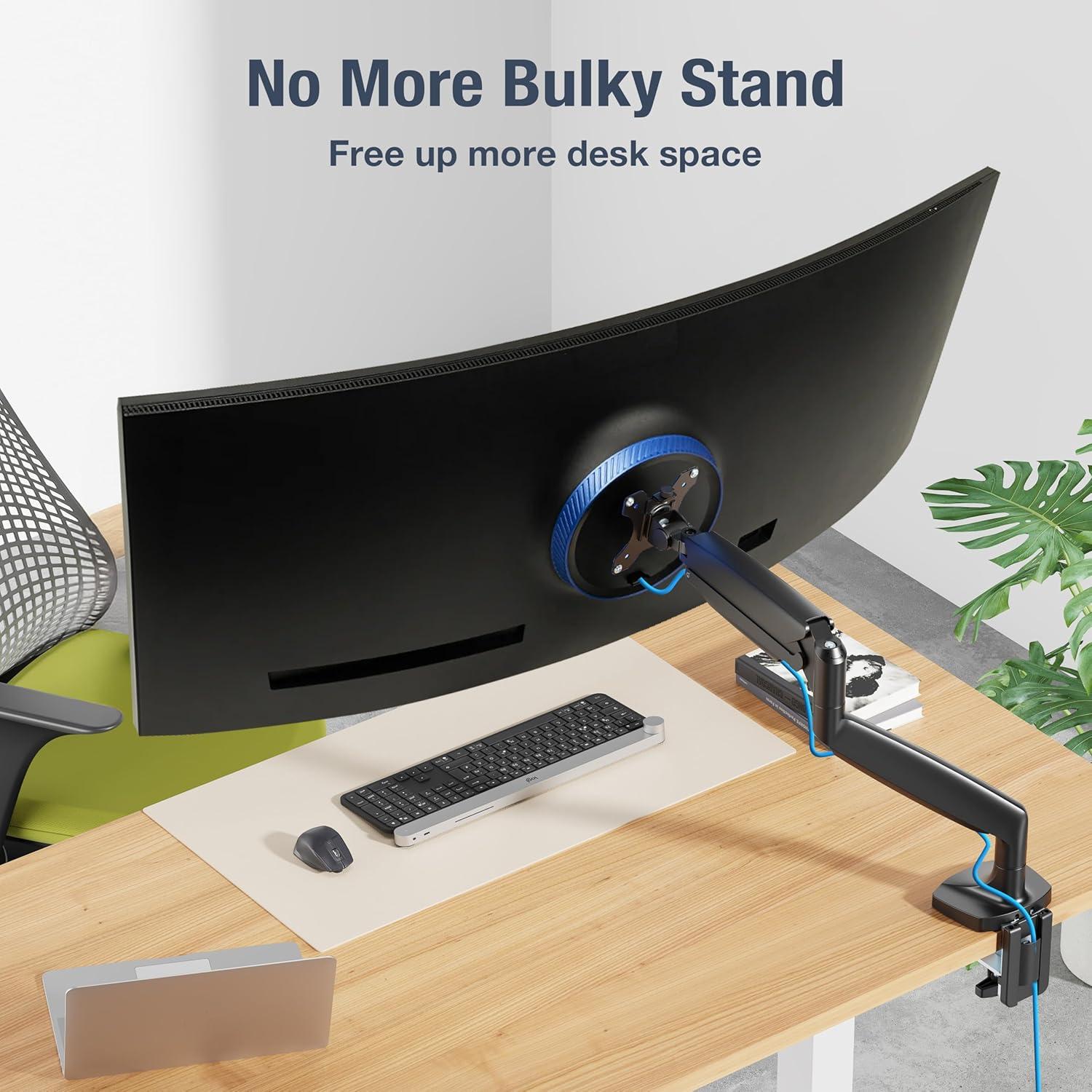 Soporte de Monitor AVLT Negro 17"-45" Ajustable Ergonomico