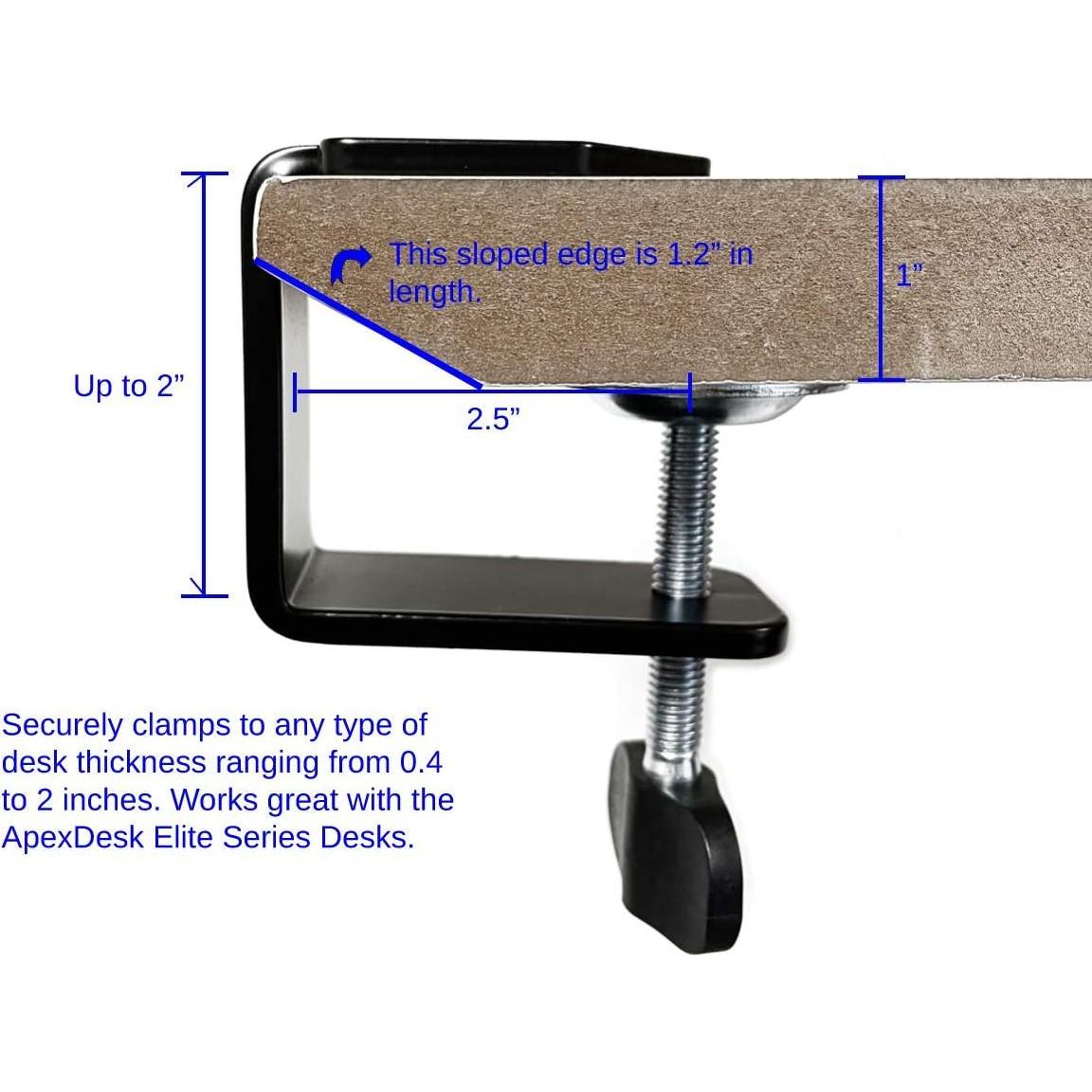 Soporte Doble para Monitor ApexDesk DMM-24 Altura Ajustable