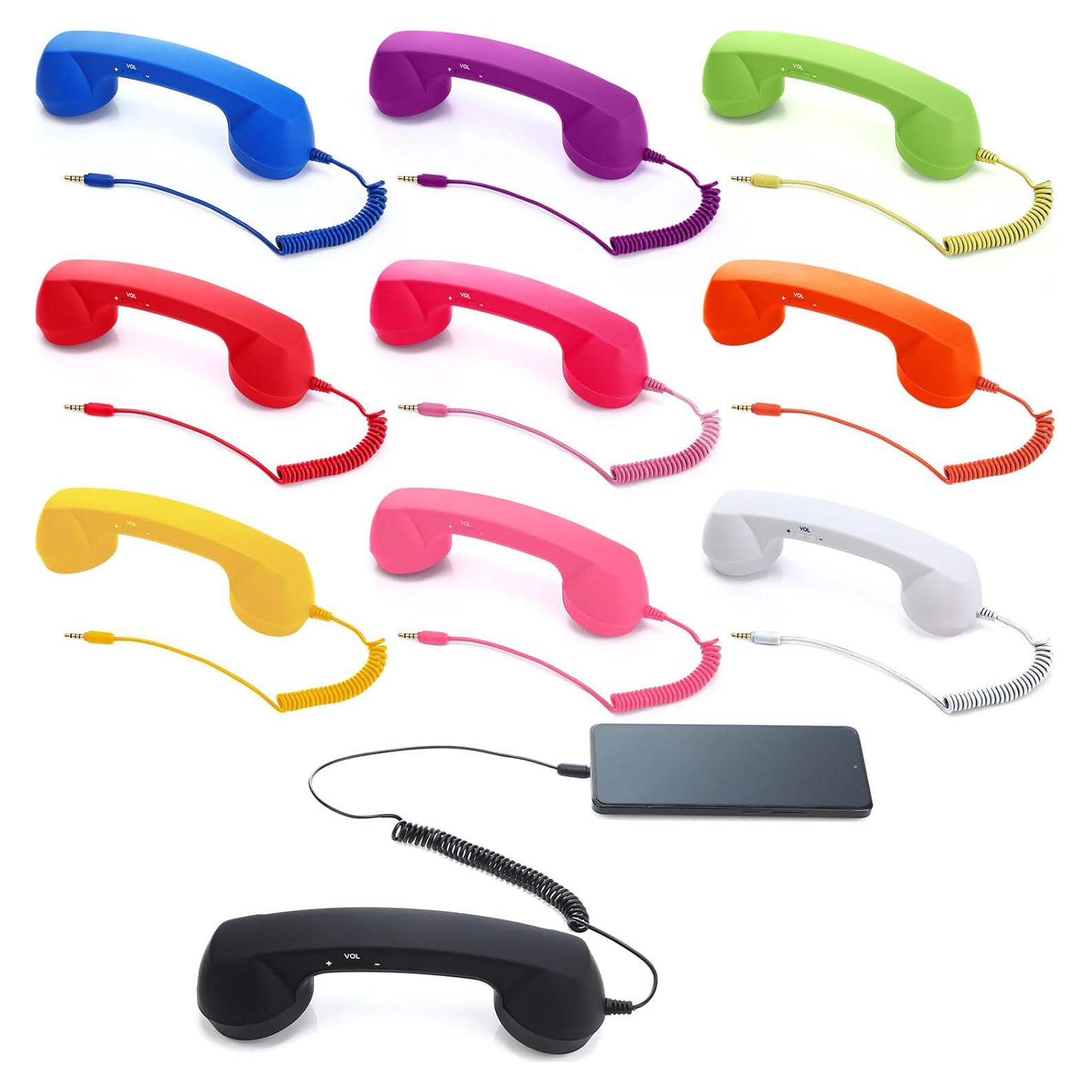 Auriculares Retro Coloridos Relaxweex 10 Pcs 3.5mm