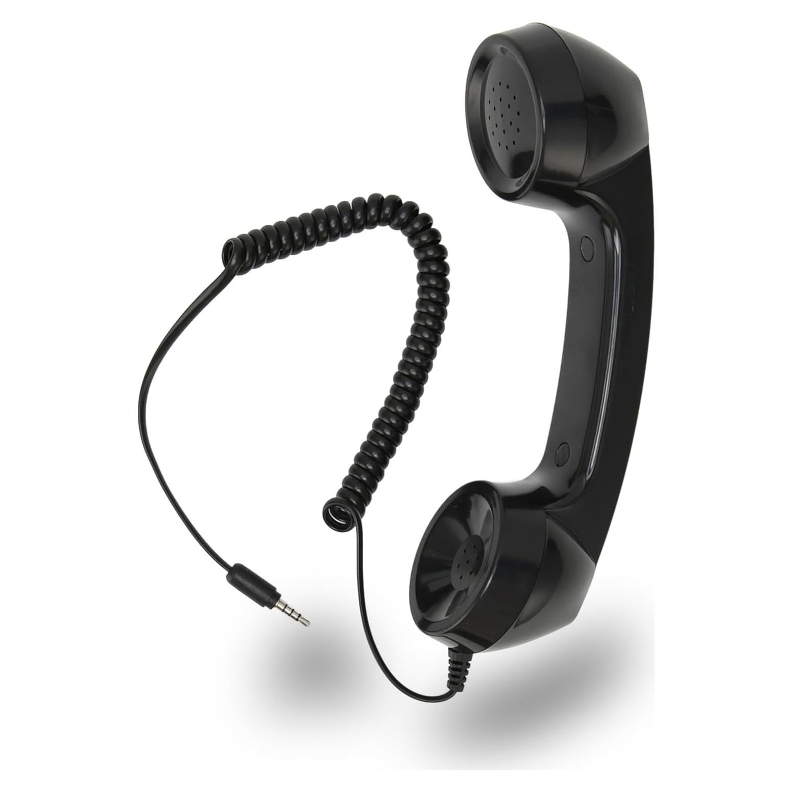 Auricular Retro Jiawu para Teléfono Móvil 3.5mm Negro