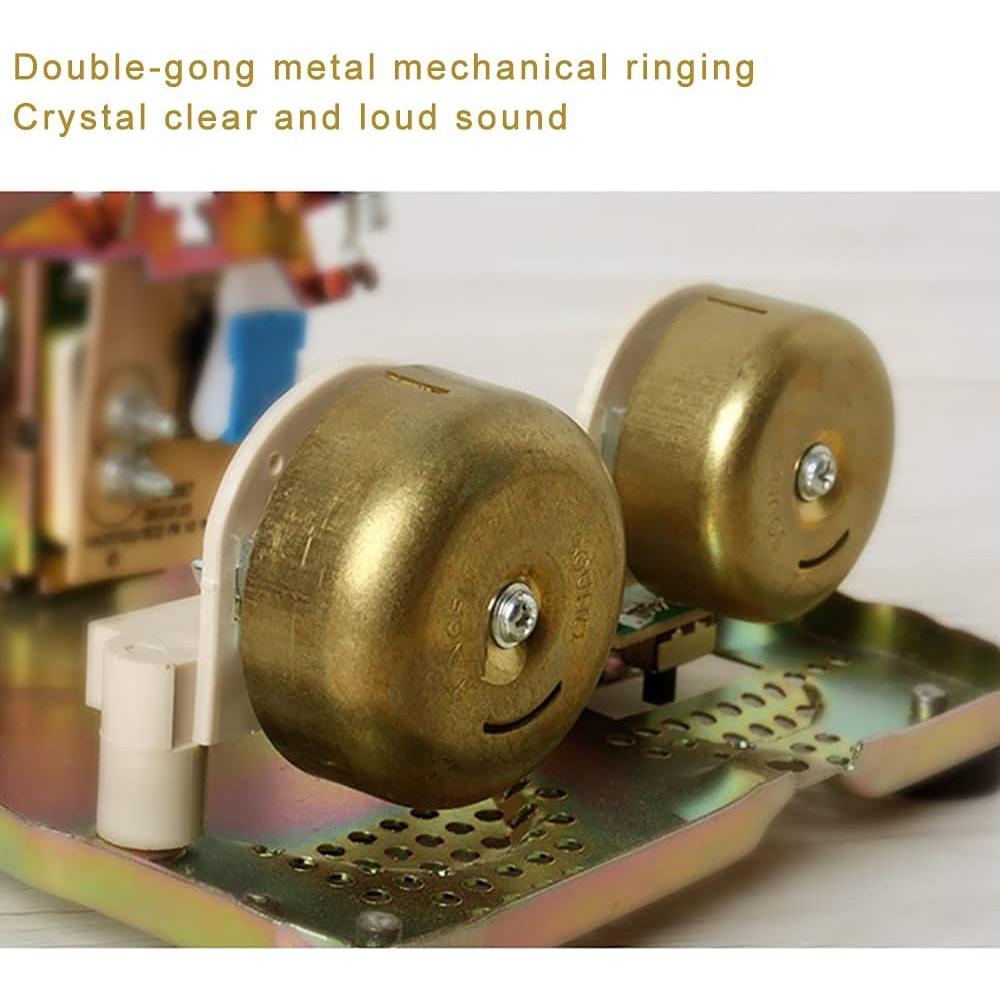 Teléfono de Línea Fija Vintage SOUJOY Beige con Timbre Fuerte