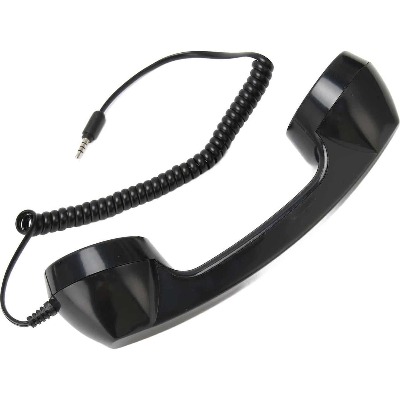 Auricular Retro Dpofirs 3.5mm para Móviles y PC - Negro