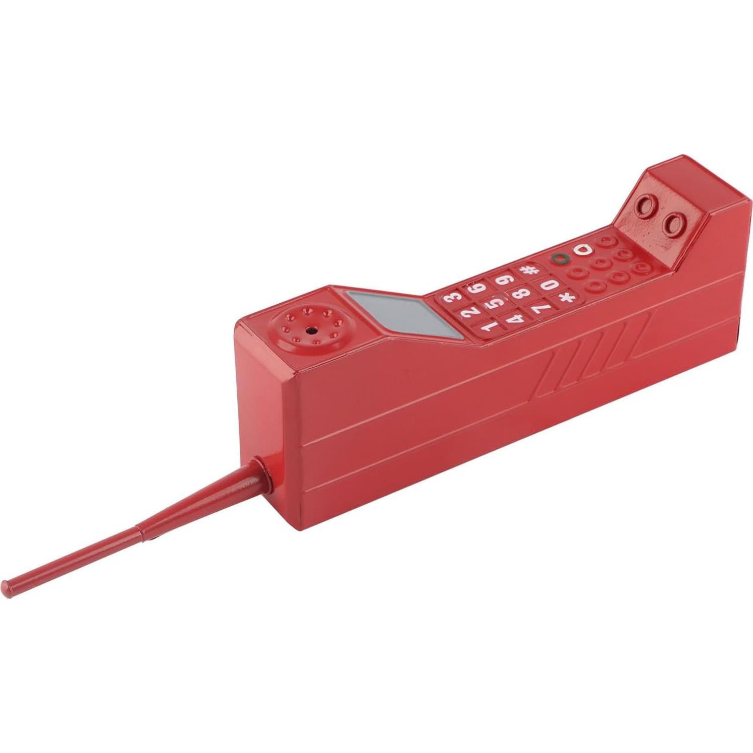 Adorno Teléfono Celular Retro Pwshymi Rojo 32x8x5 cm