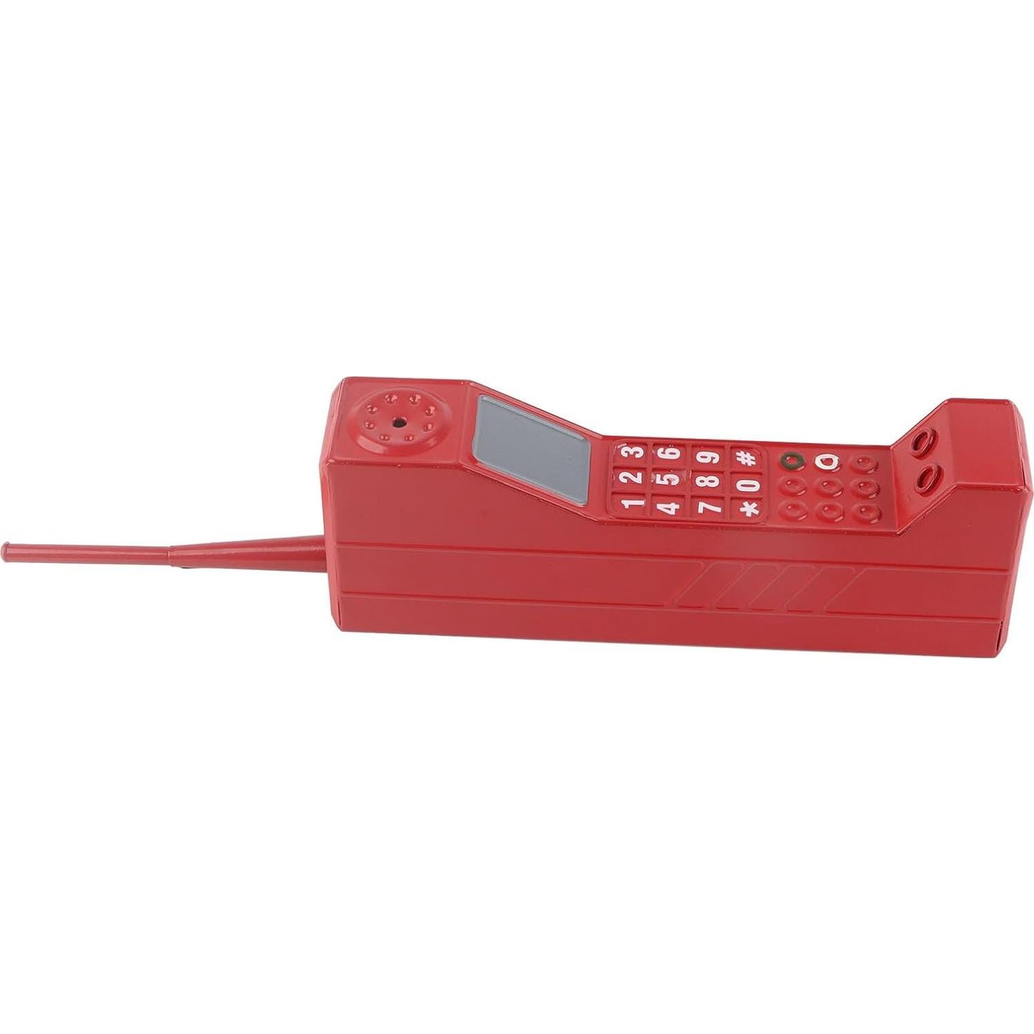 Adorno Teléfono Celular Retro Pwshymi Rojo 32x8x5 cm