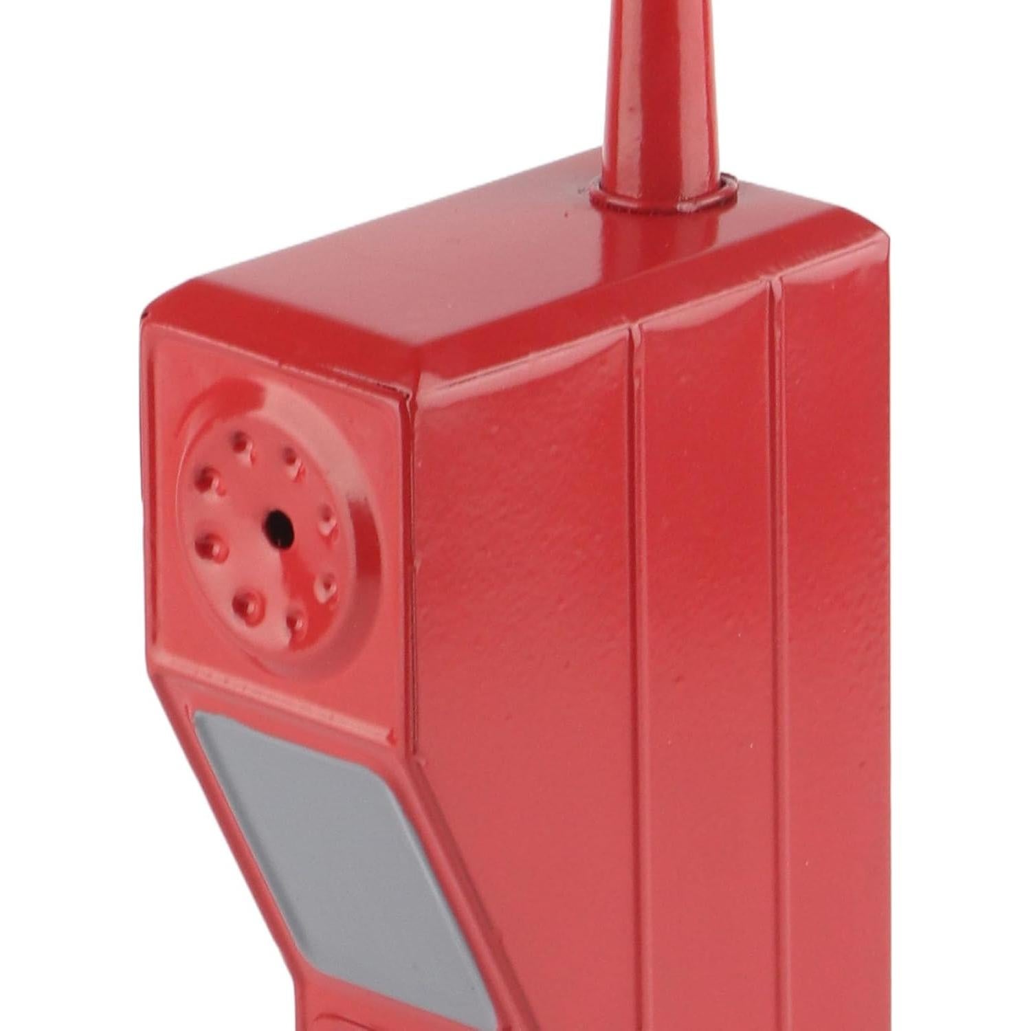 Adorno Teléfono Celular Retro Pwshymi Rojo 32x8x5 cm