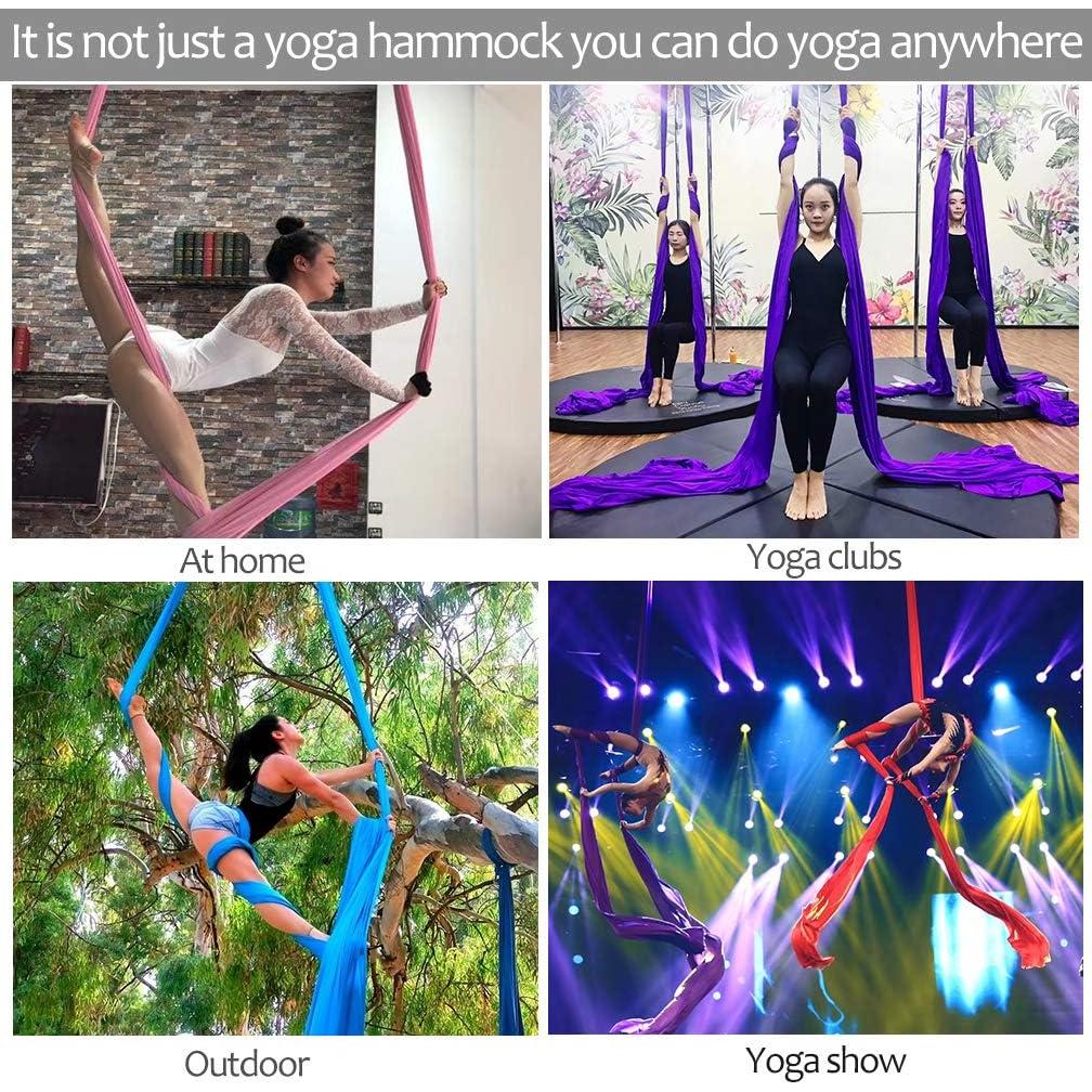 Conjunto de Telas Aéreas SYCYKA 10m x 2.8m para Yoga y Acrobacia