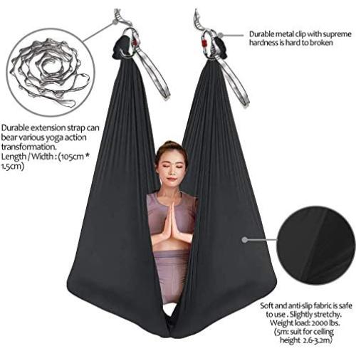 Hamaca de Yoga Aéreo SYCYKA 5M x 2.8M 2000 Lbs Nylon