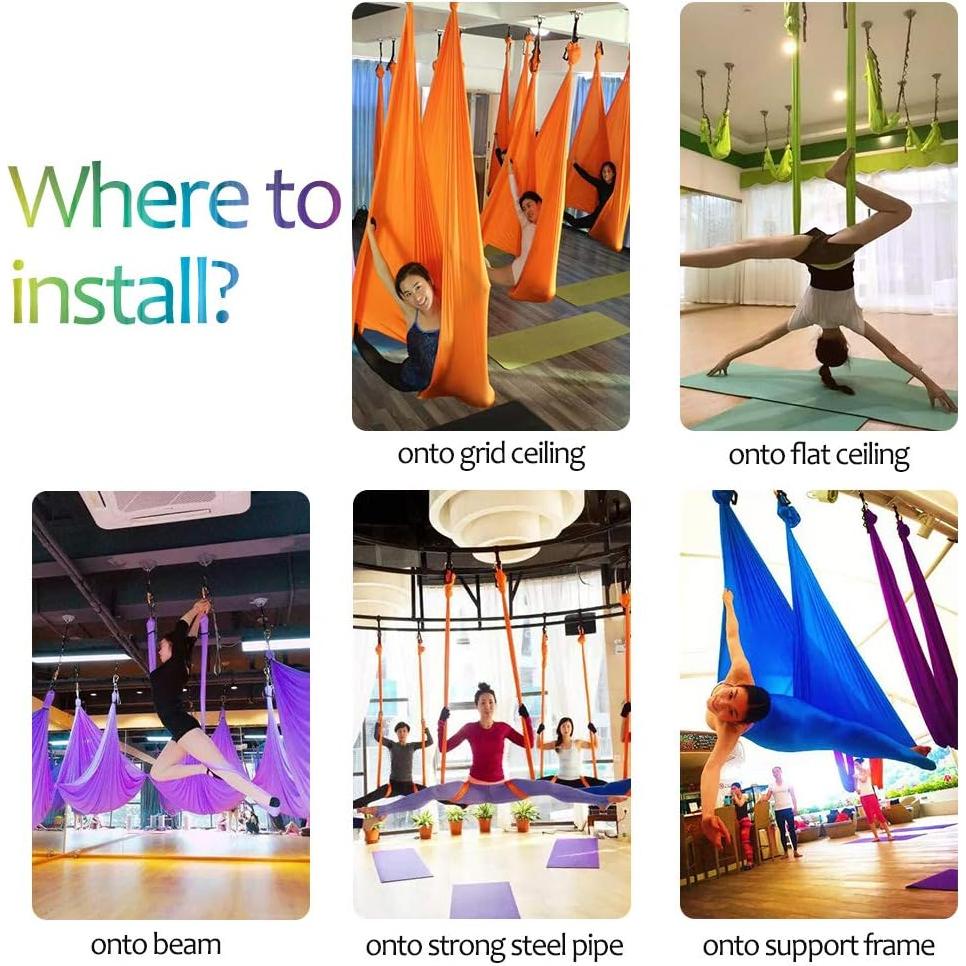 Hamaca de Yoga Aéreo SYCYKA 5M x 2.8M 2000 Lbs Nylon