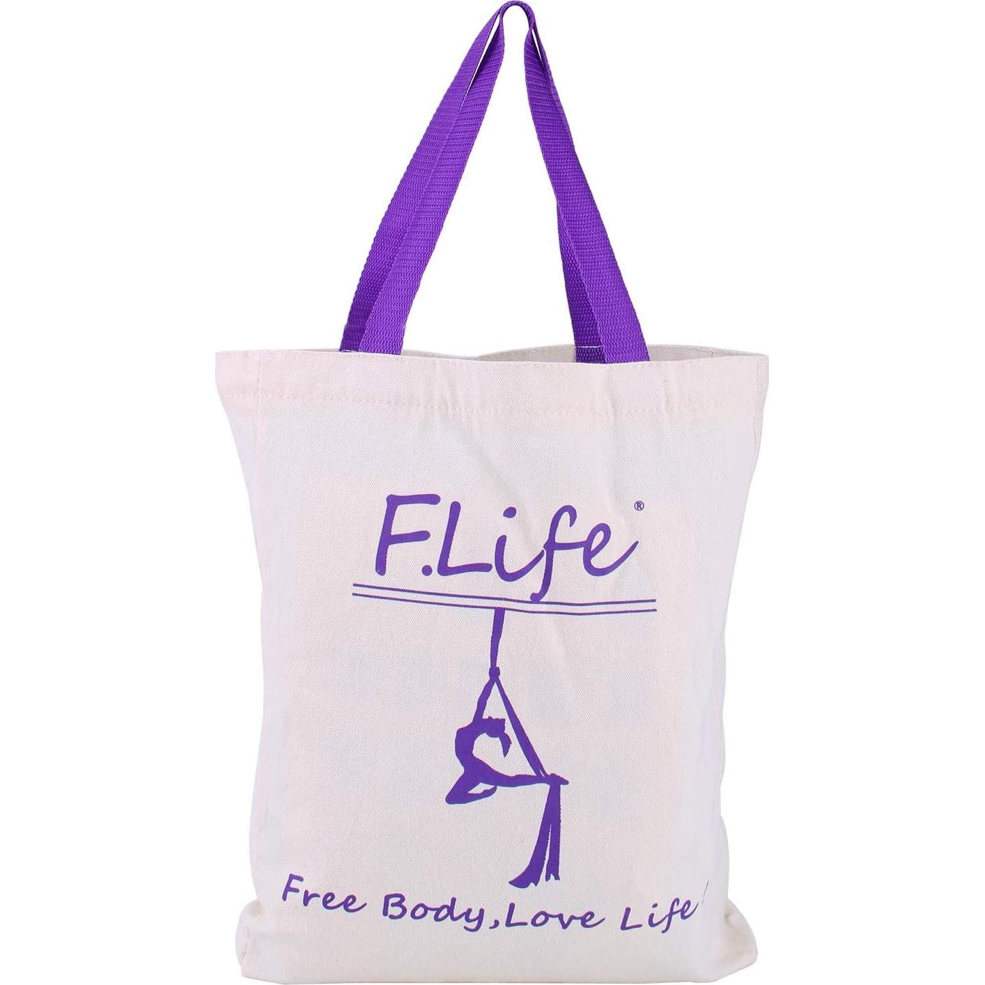 Hamaca de Yoga Aérea F.Life en Nylon Tricot 2,00 m Carga 907 kg