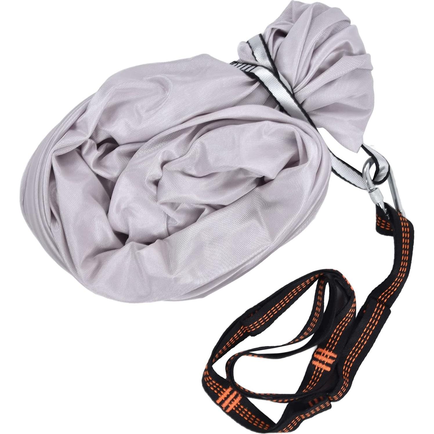 FTVOGUE Aerial Yoga Hammock 39.4 x 110.2inch Breathable Relieve Pain Children's Elastic Hammock for Yoga Children Use Yoga Inversion Exercises(Grey)