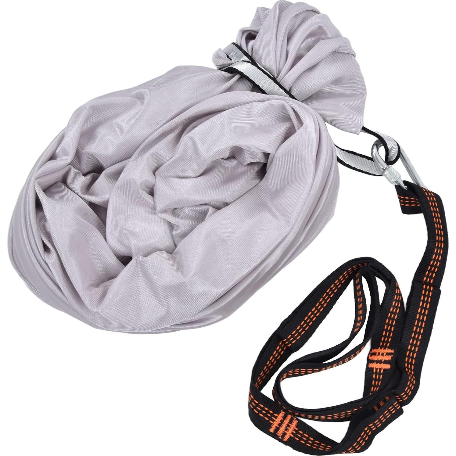 FTVOGUE Aerial Yoga Hammock 39.4 x 110.2inch Breathable Relieve Pain Children's Elastic Hammock for Yoga Children Use Yoga Inversion Exercises(Grey)