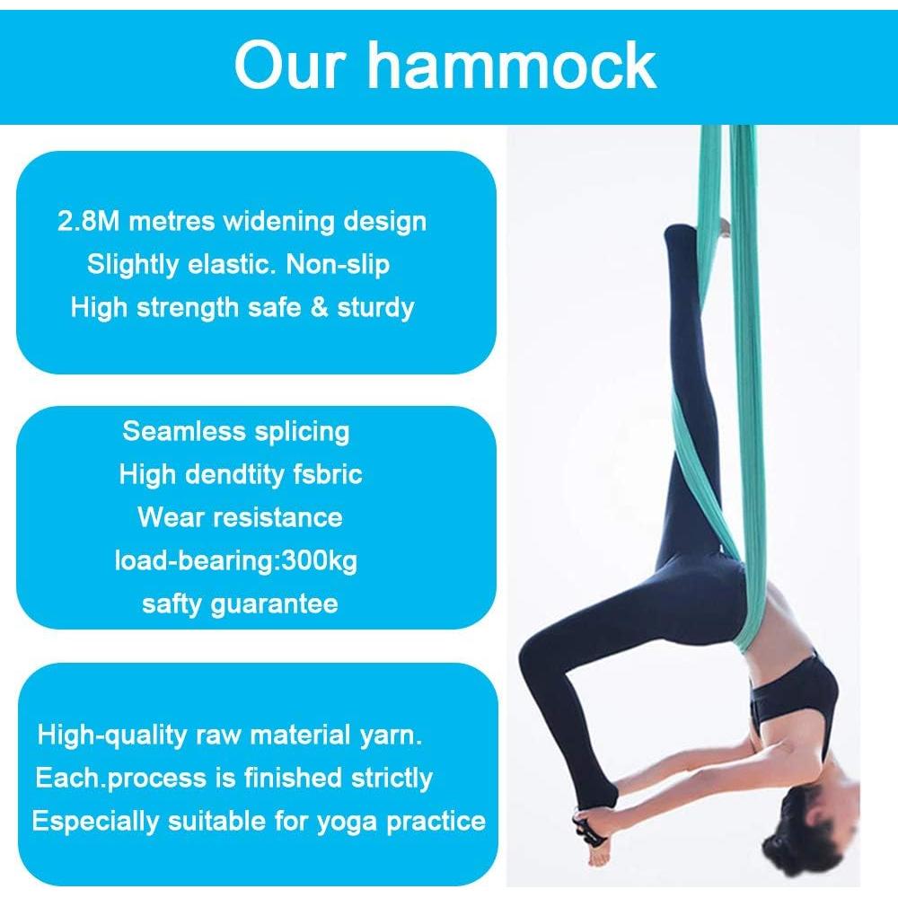 Hamaca Aérea Foser 5m x 2.8m Yoga Antigravedad 300KG