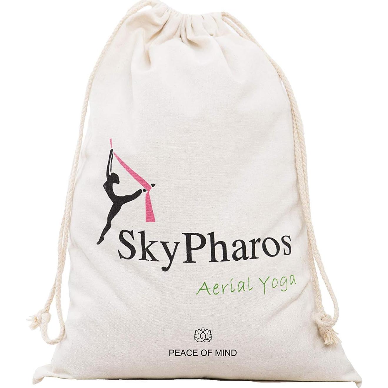 Columpio de Yoga Aéreo SKYPHAROS Verde Emerald 10.3m