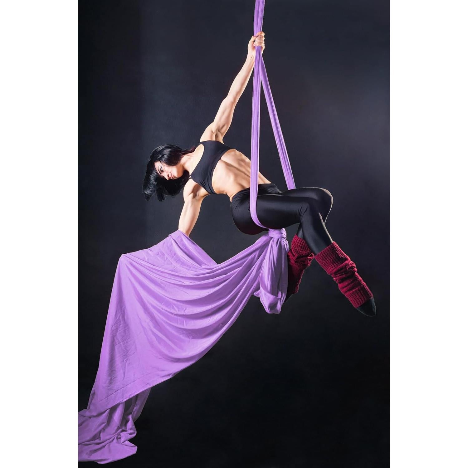 Hamaca de Yoga Aéreo PRIORMAN 8.23m Tela de Bajo Estiramiento