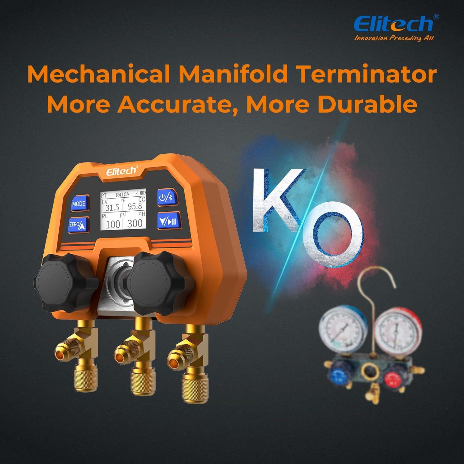Manómetro Digital Elitech DMG-4B con App y Actualización OTA