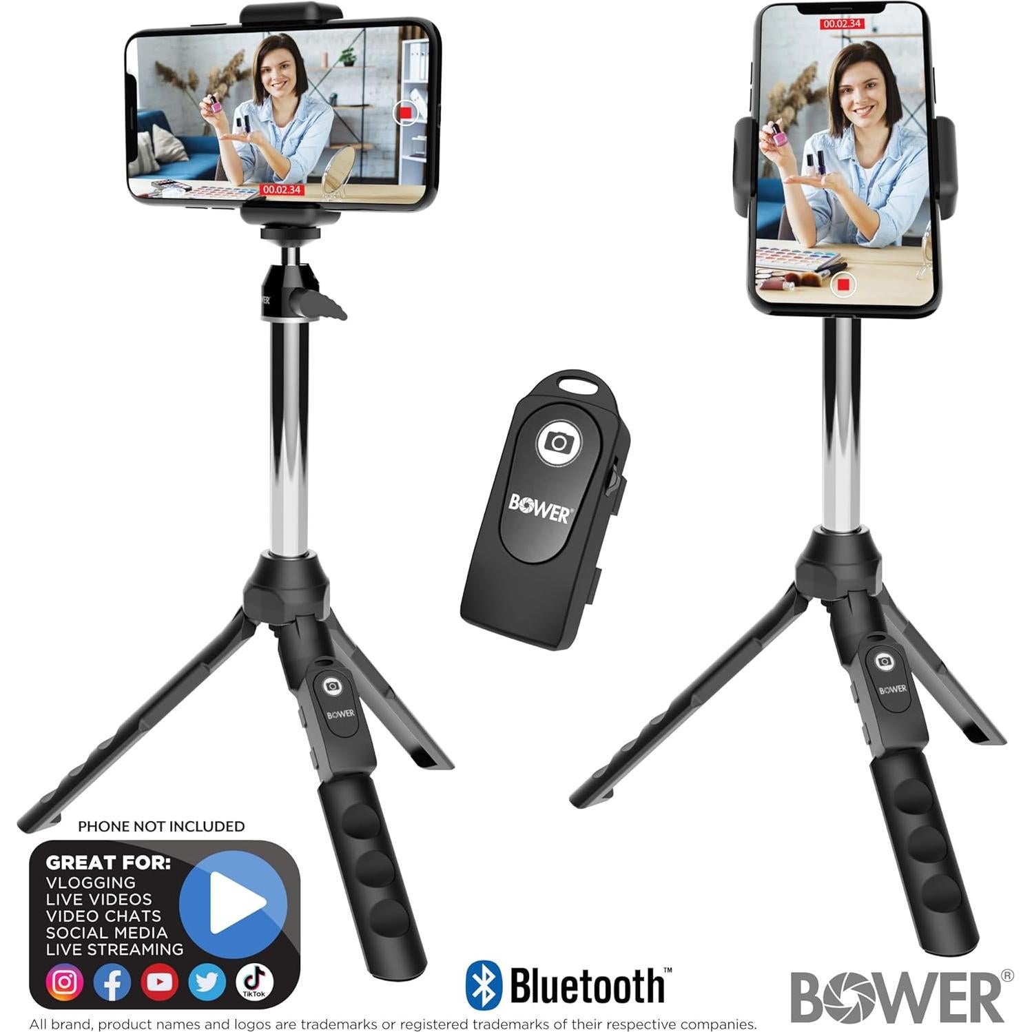 Trípode Selfie Stick Bower Multipod 6-en-1 con Obturador Remoto