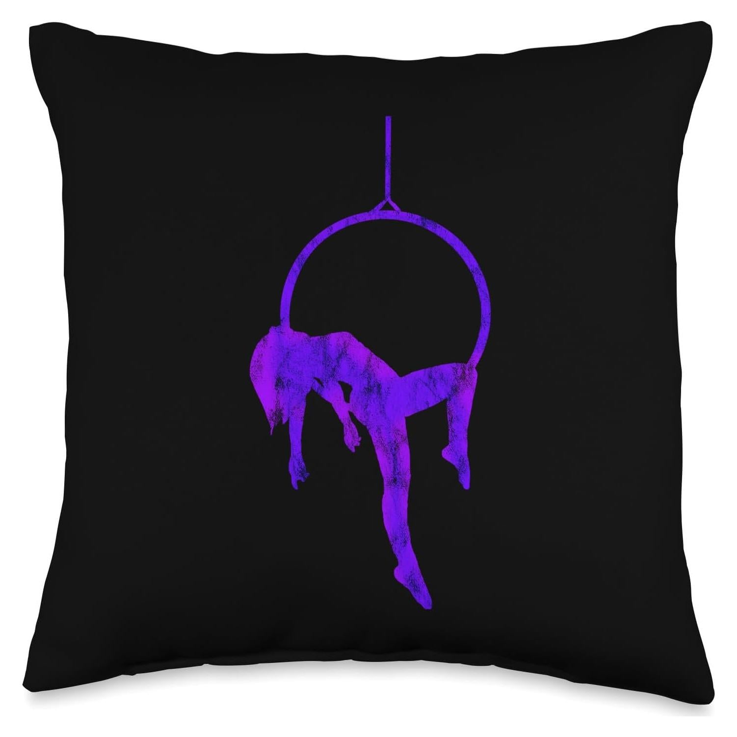 Cojín de Lanzamiento Aerial Hoop Lyra Circo 40x40 cm Multicolor