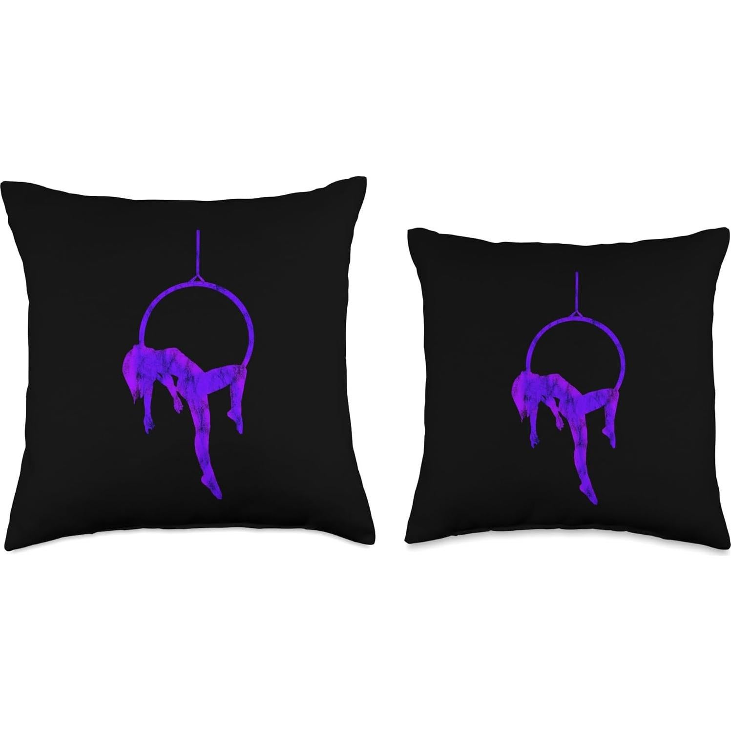 Cojín de Lanzamiento Aerial Hoop Lyra Circo 40x40 cm Multicolor