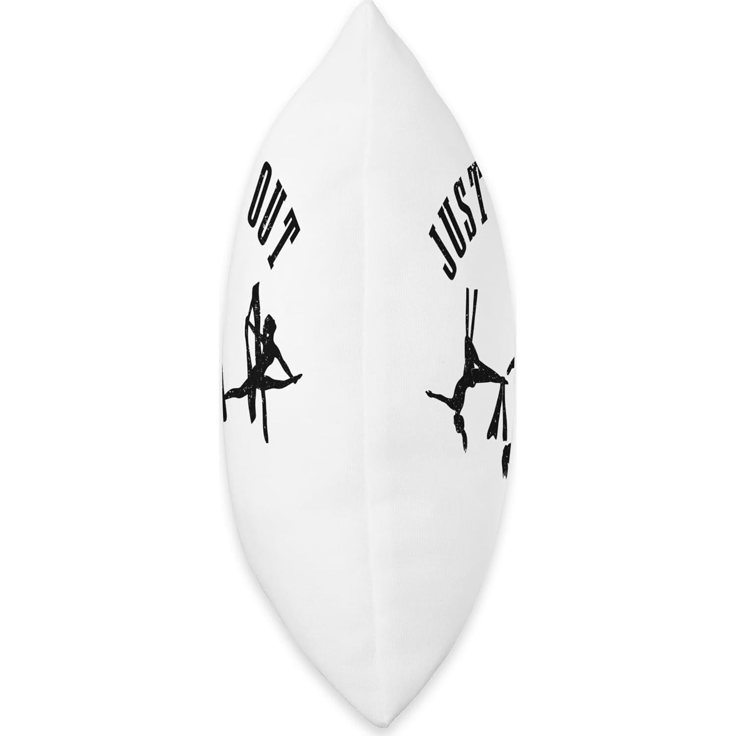 Aerial Silks Just Hanging Out Acrobatics Funny Throw Pillow, 18x18, Multicolor