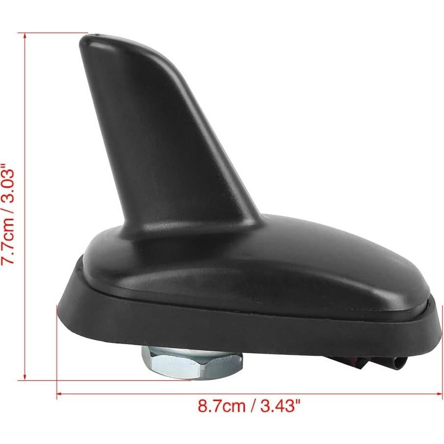 X AUTOHAUX Shark Fin Shape Signal Antenna Radio FM AM Roof Aerial for VW for Audi for Skoda for Seat