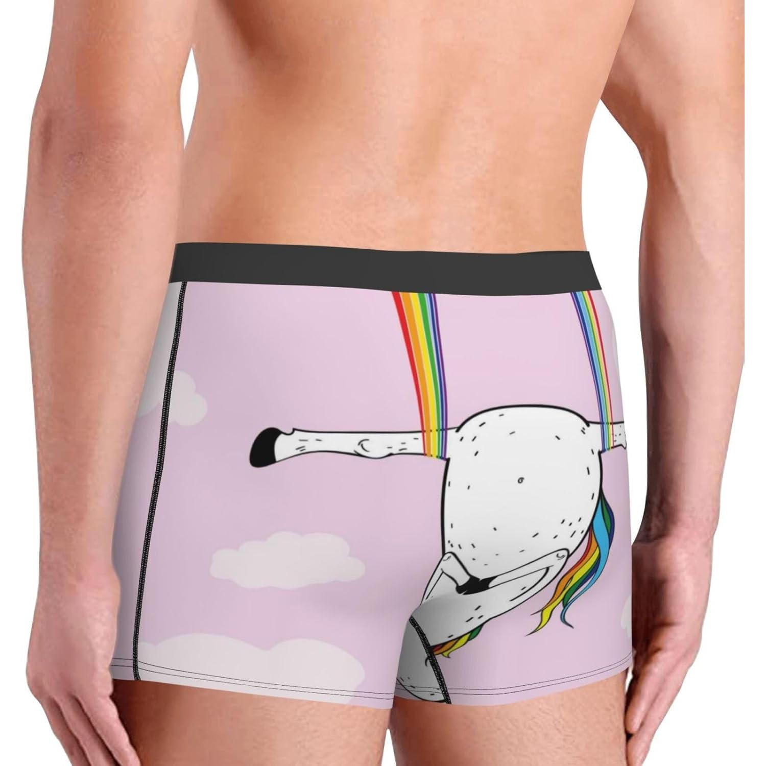 Boxer Breve Impreso para Hombre Unicornio - X-Grande