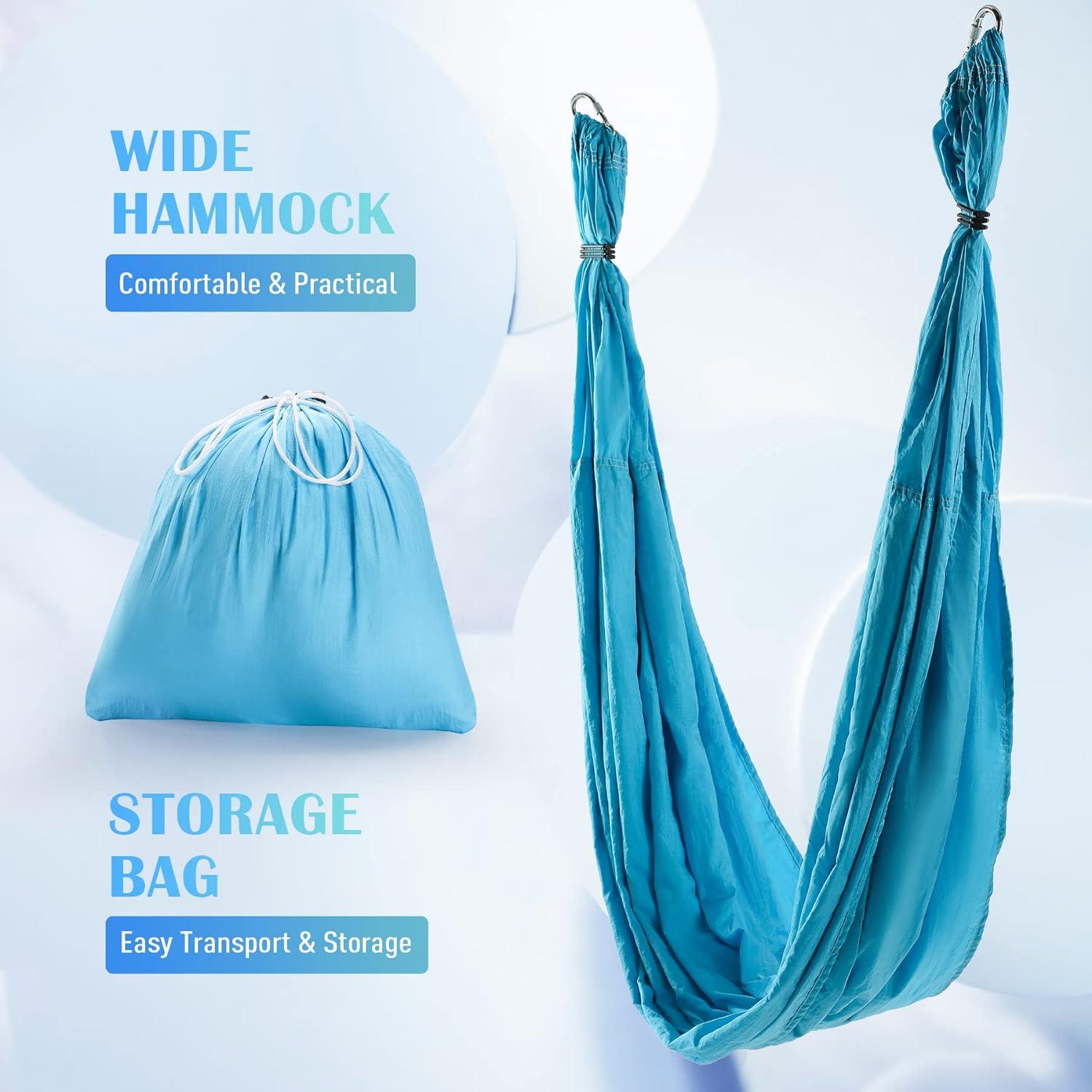 Columpio de Yoga Aéreo ZELUS con Kit de Montaje y Extensiones