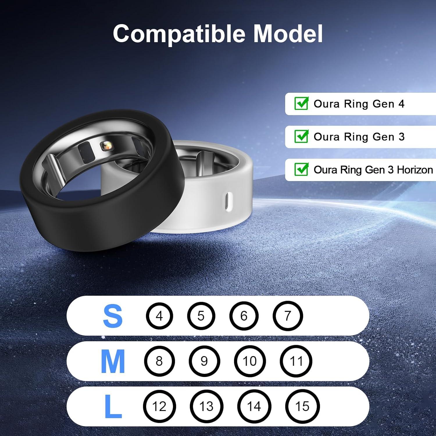 Paquete de 10 Cubiertas de Anillo ZOOROO para Oura Ring