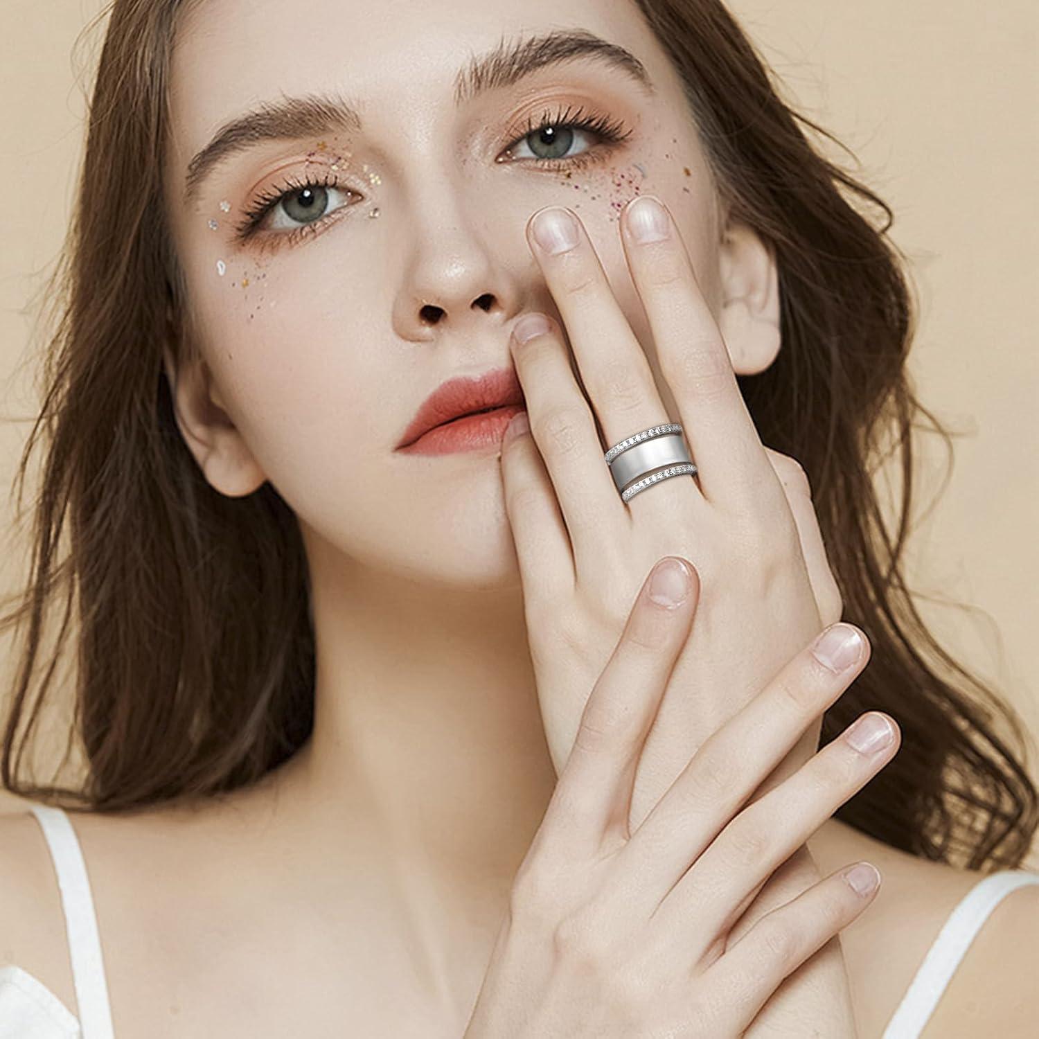 Anillos Apilables Ajustables Baño de Oro 14K para Oura Ring