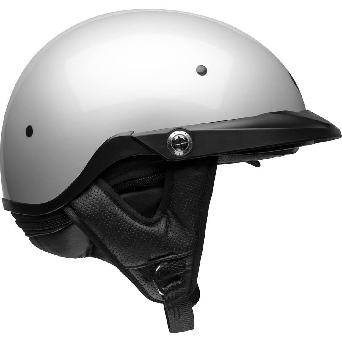 Casco BELL Pit Boss Mediano Blanco Perla Brillante