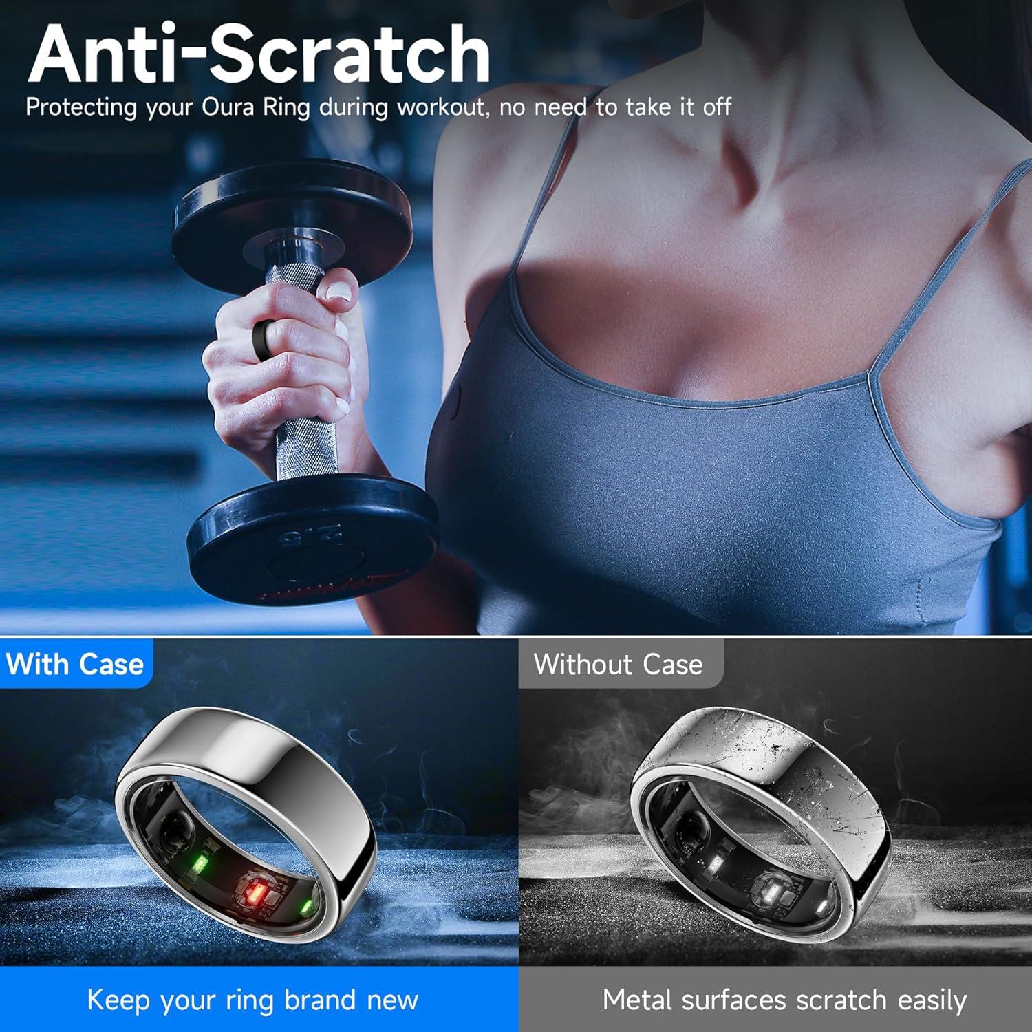 Paquete de 10 fundas de silicona para anillo Oura Gen 4/3 y Galaxy Ring