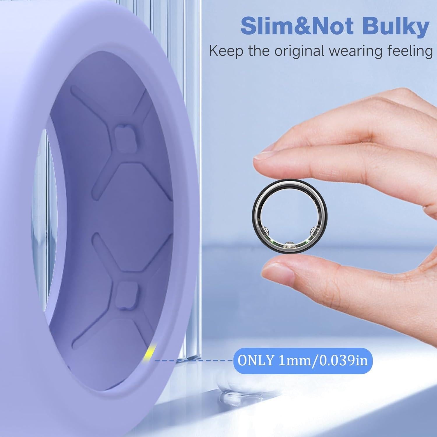 Paquete de 10 fundas de silicona para anillo Oura Gen 4/3 y Galaxy Ring