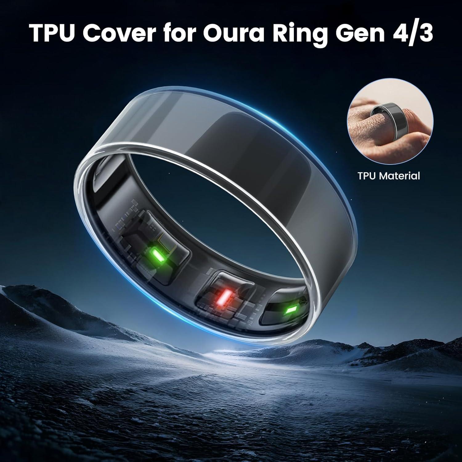 Cubierta de Anillo TPU para Oura Ring Gen 4 y 3 - Talla 10