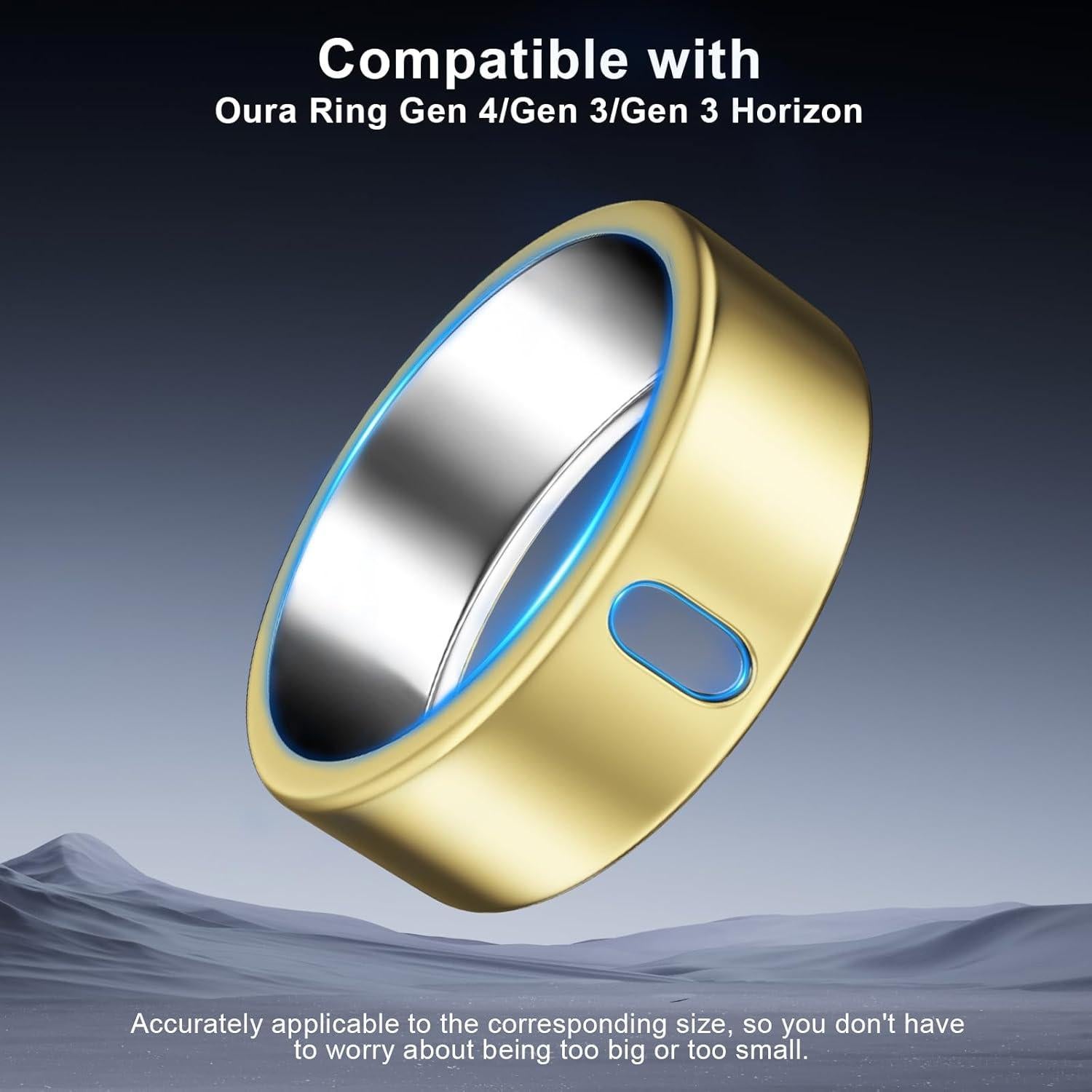 Paquete de 3 fundas TPU ZOOROO para Oura Ring Gen 4 y 3