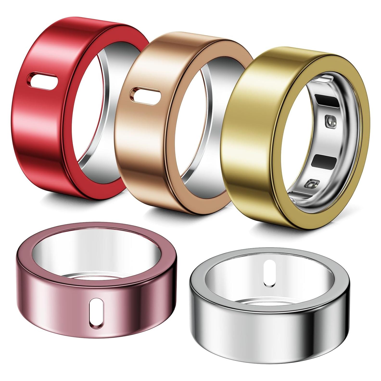 Paquete de 5 Cubiertas de Anillo Hexasider para Oura Ring 3/4