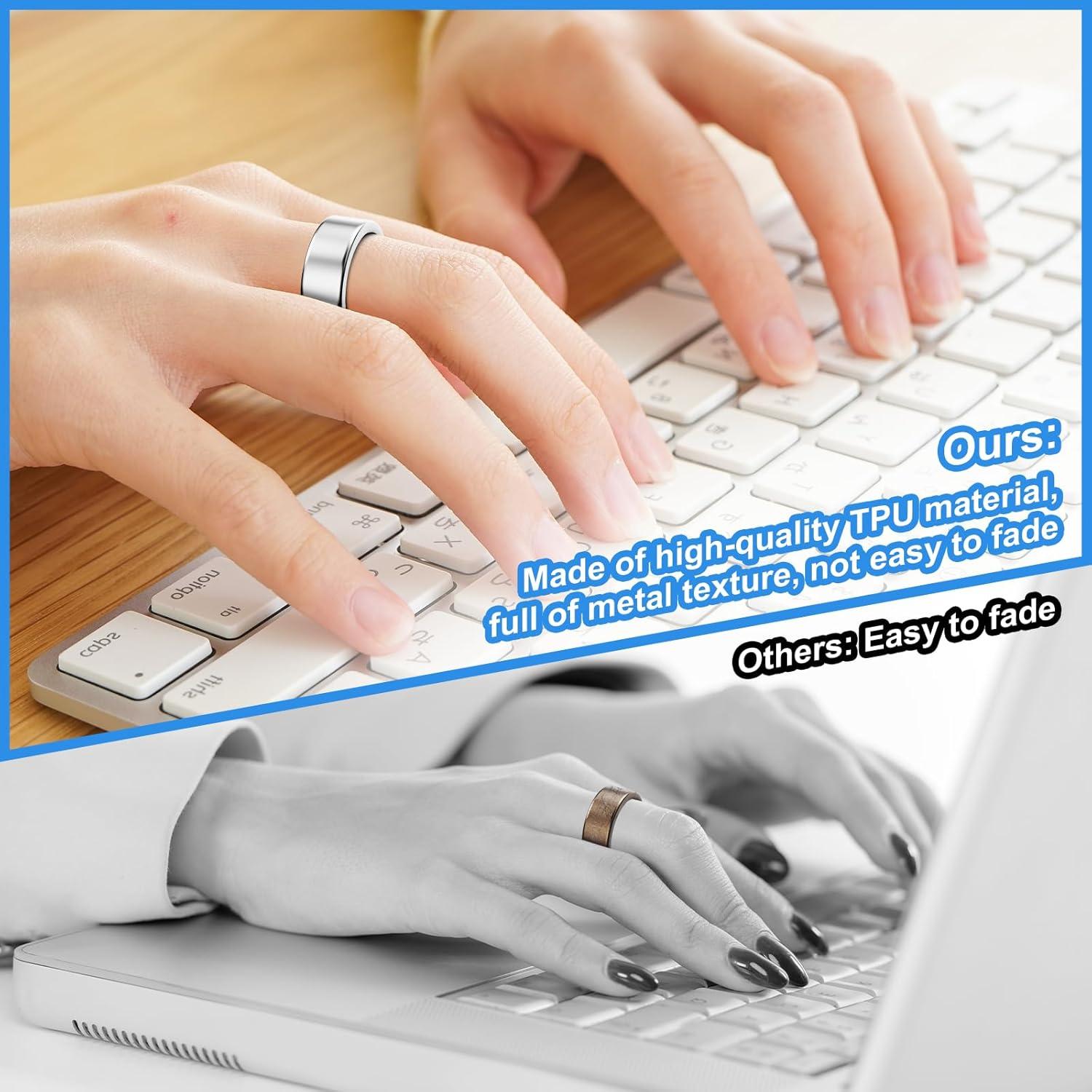 Paquete de 5 Cubiertas de Anillo Hexasider para Oura Ring 3/4