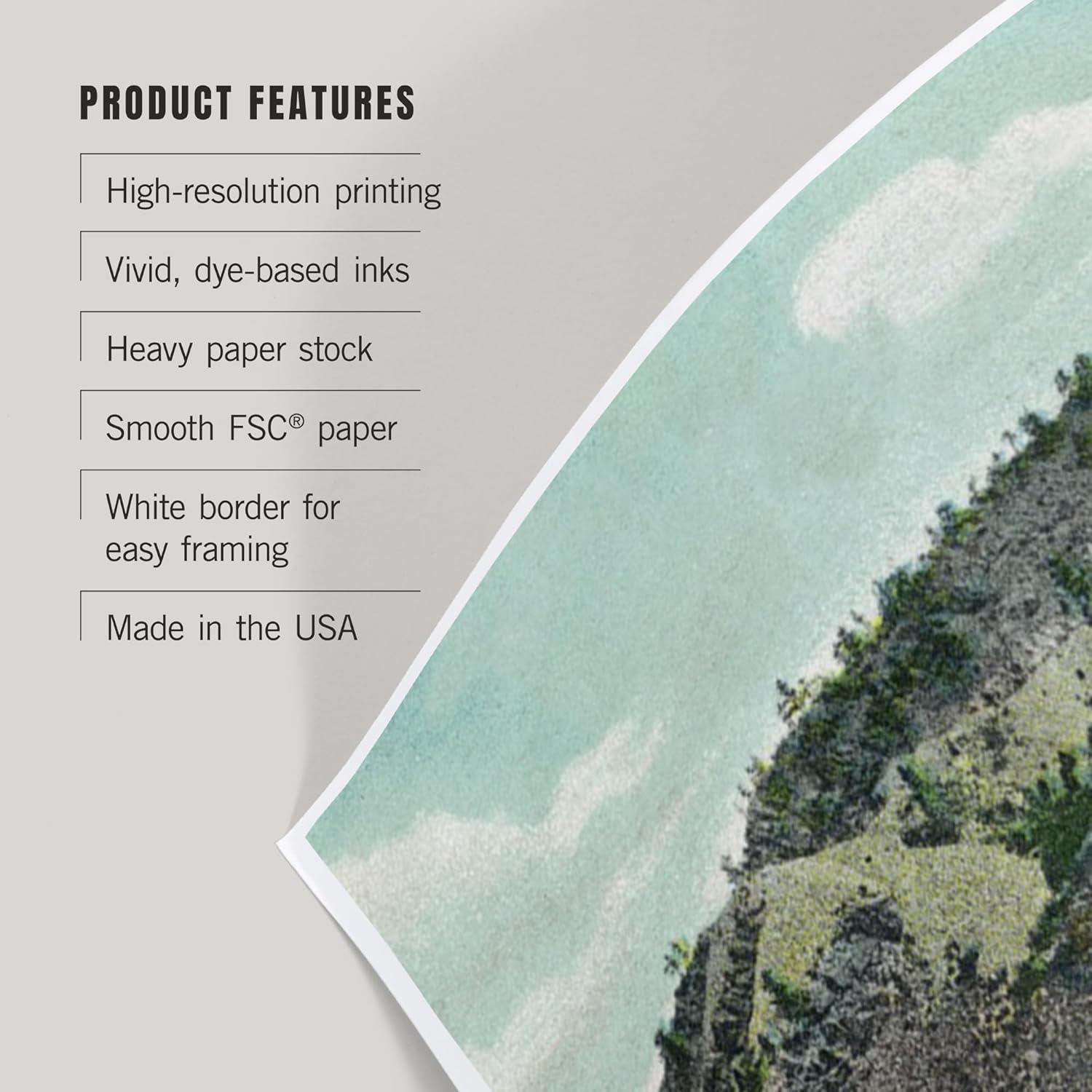 Impresión Artística Lantern Press 20x30 cm Eldorado Springs