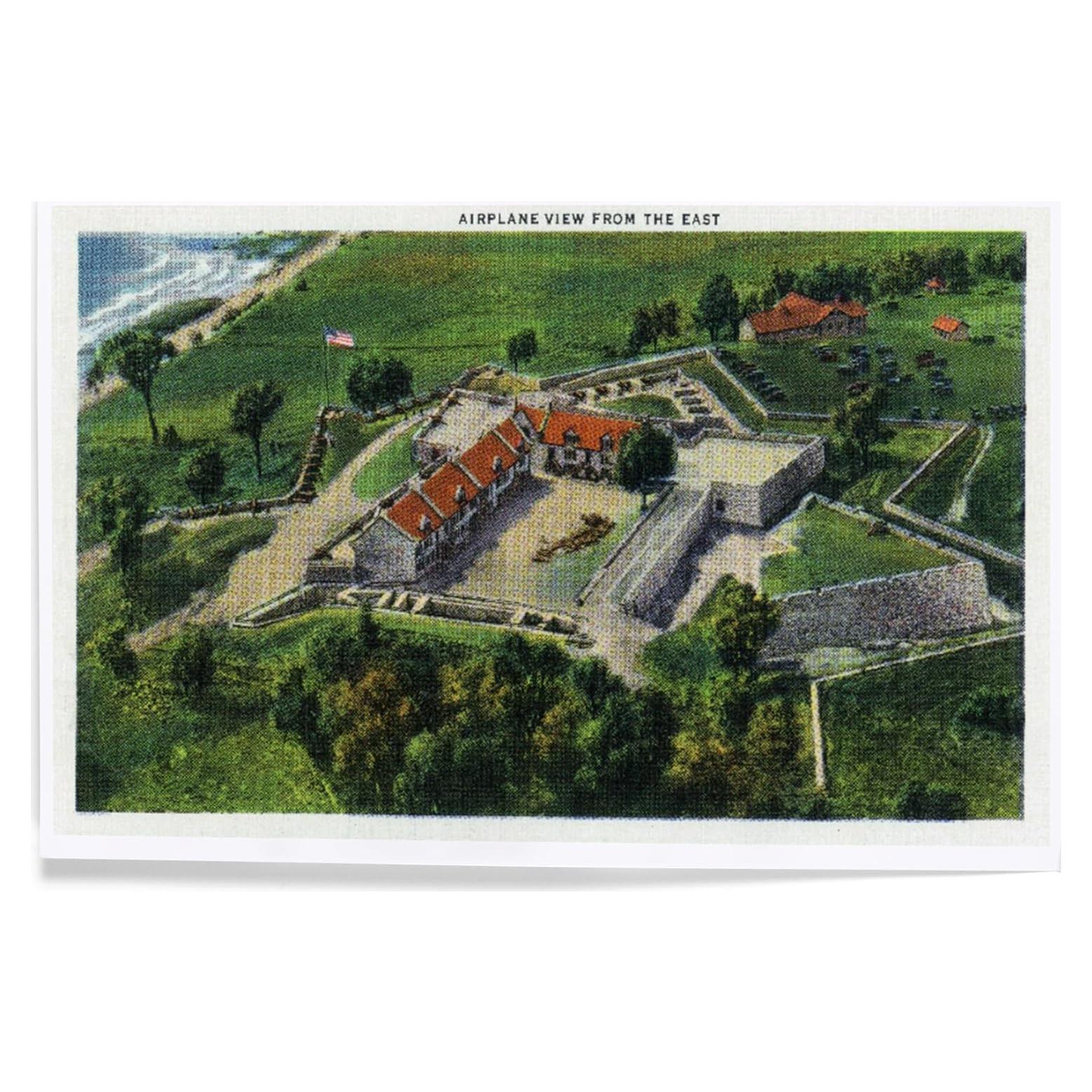 Impresión Artística 30x20 cm Lantern Press Fort Ticonderoga