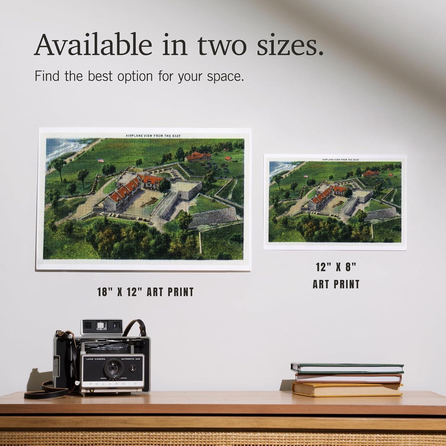 Impresión Artística 30x20 cm Lantern Press Fort Ticonderoga