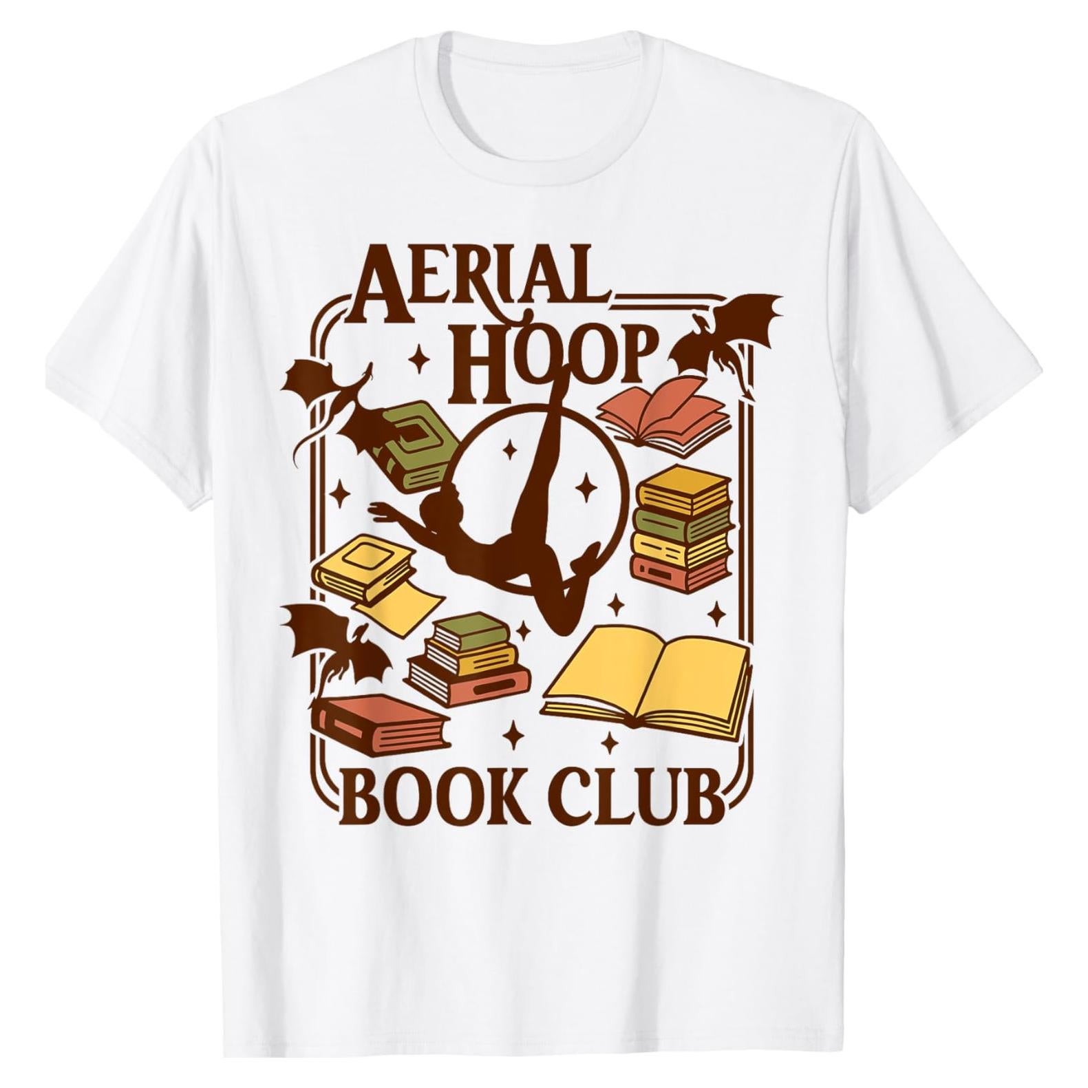 Camiseta Aerial Hoop Club de Libros Hombre Blanco Pequeño
