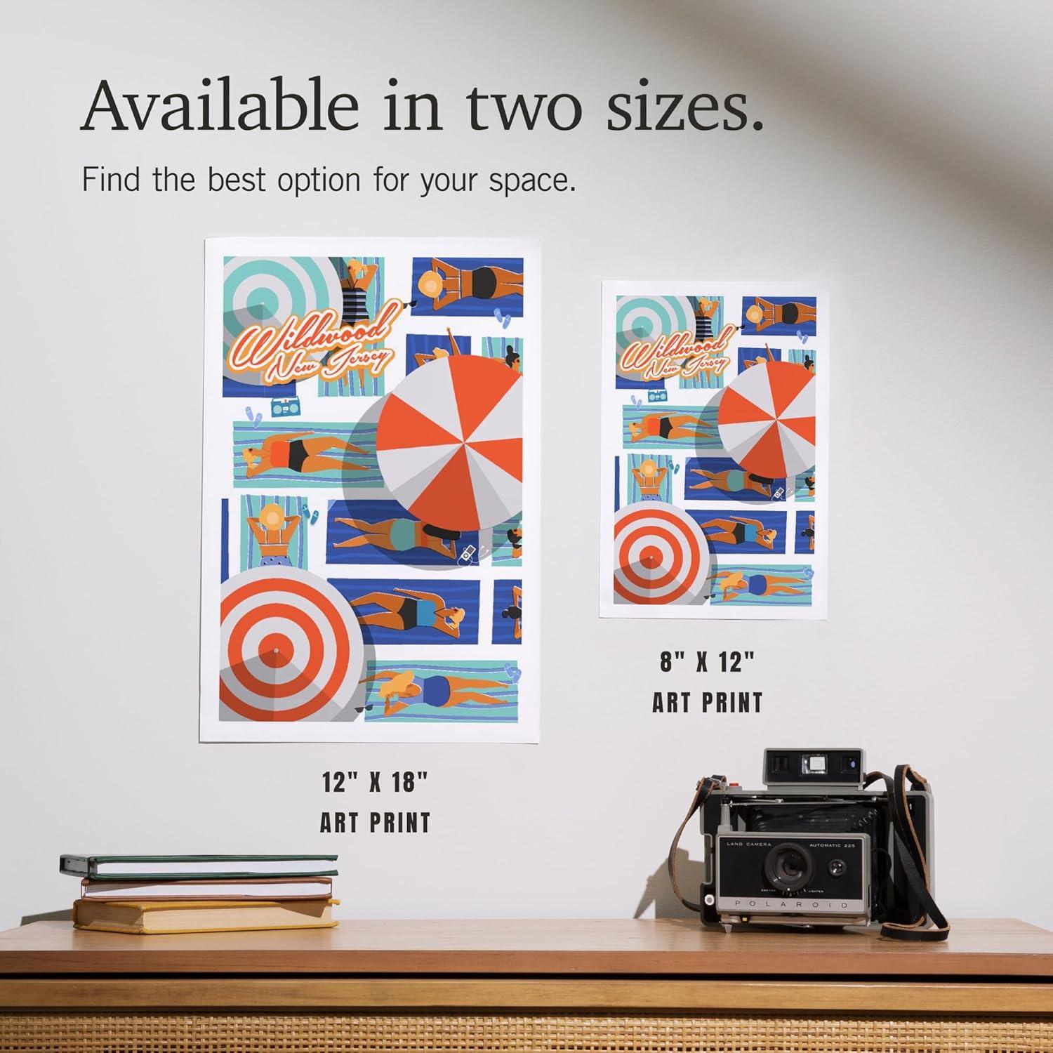 Impresión Artística Lantern Press 20x30 cm Playa Wildwood