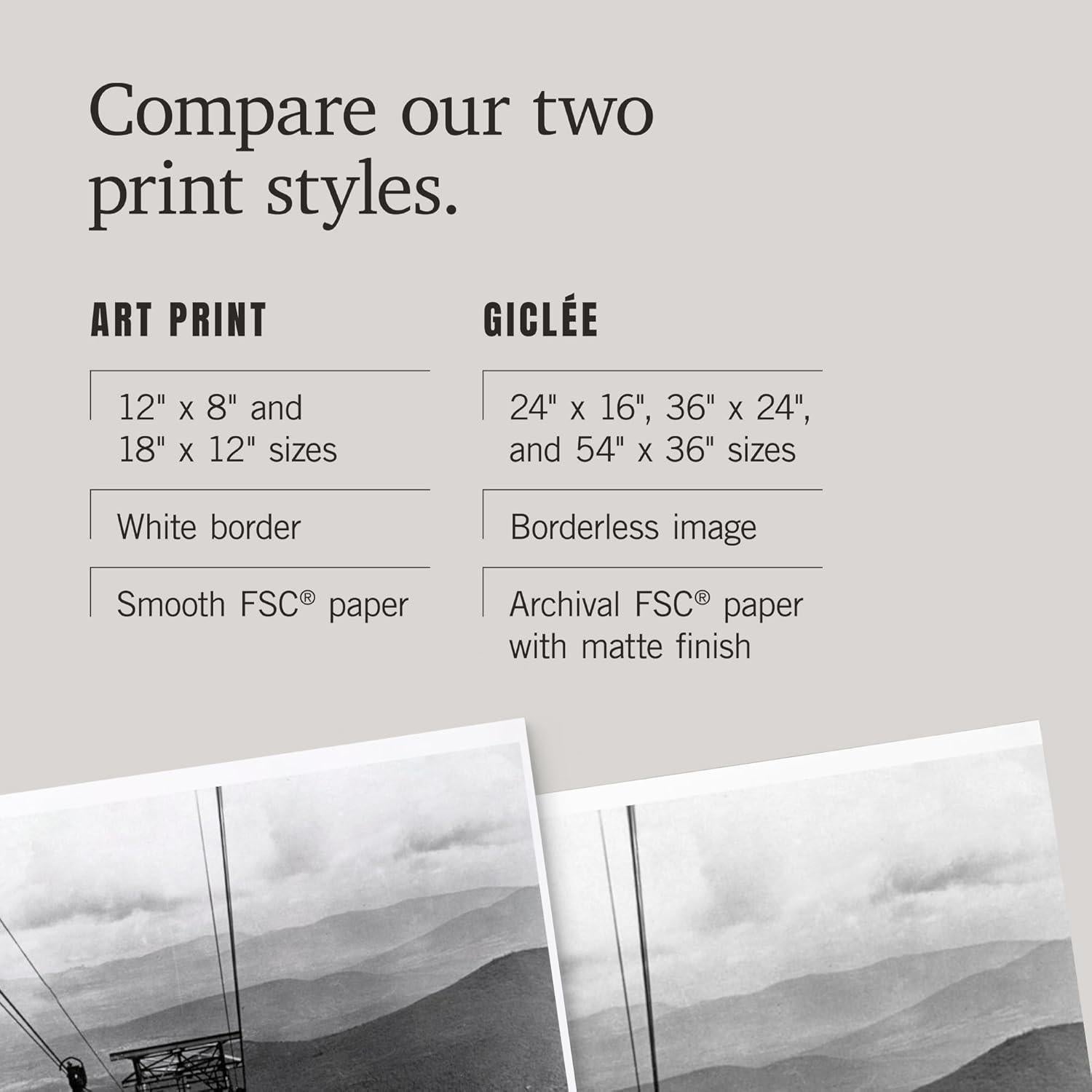 Impresión Artística Lantern Press Franconia Notch 30x45 cm