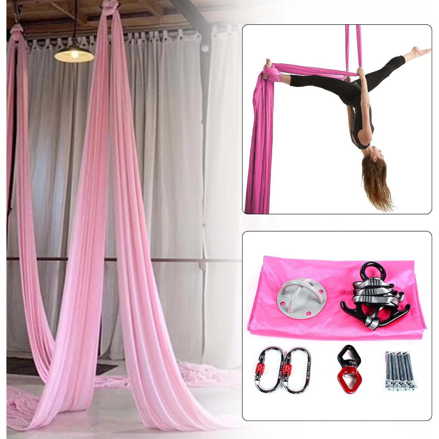 Juego de Sedas Aéreas Kaichenyt 2.8x2.8m para Yoga y Ejercicio