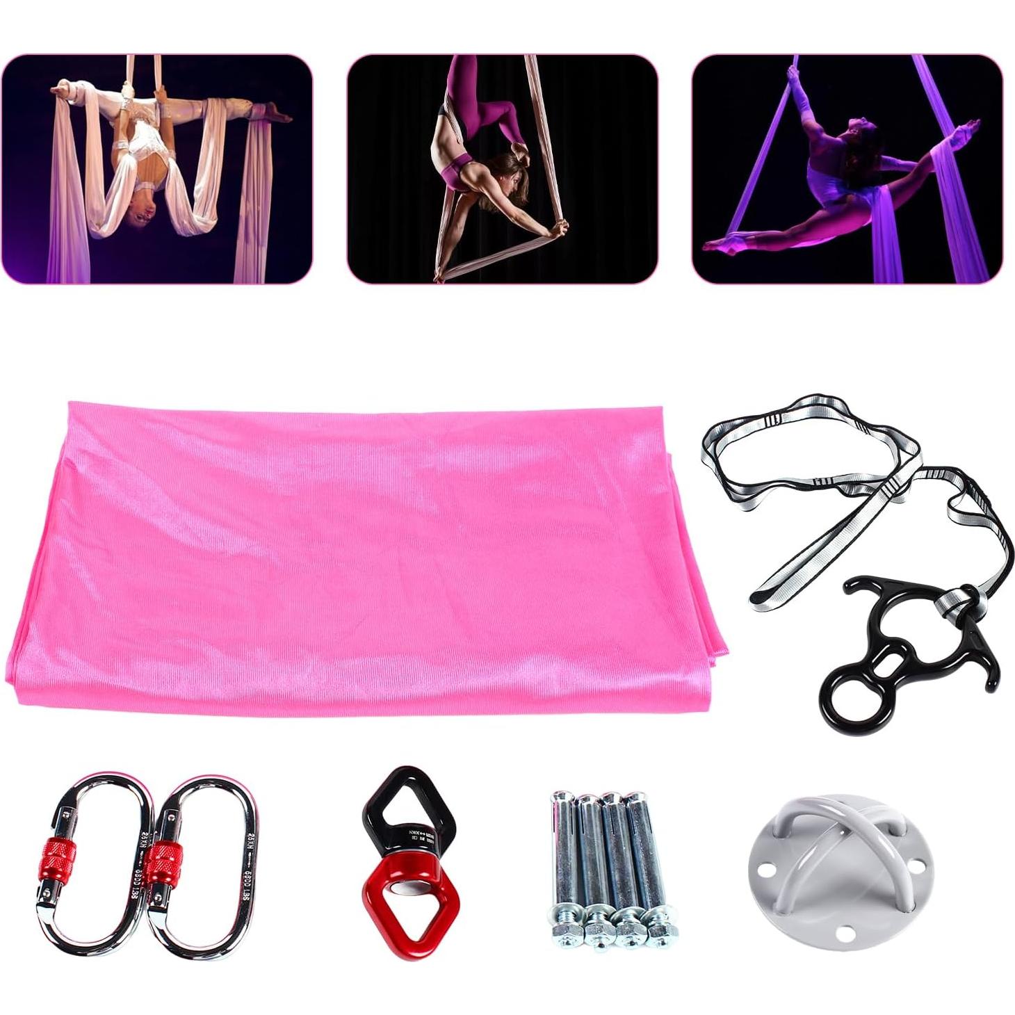 Juego de Sedas Aéreas Kaichenyt 2.8x2.8m para Yoga y Ejercicio