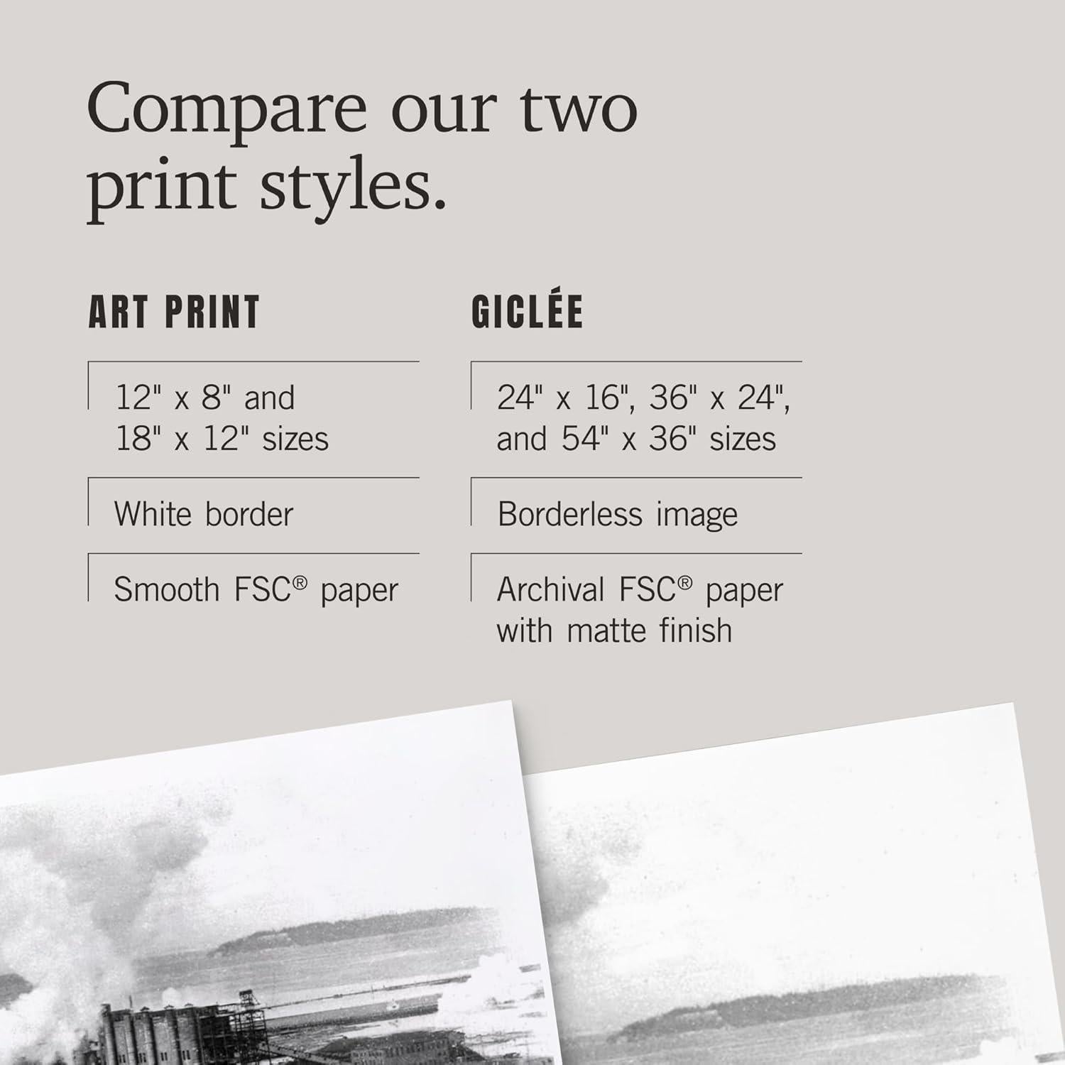 Impresión Artística 30x45 cm Lantern Press - Vista Aérea Fábrica