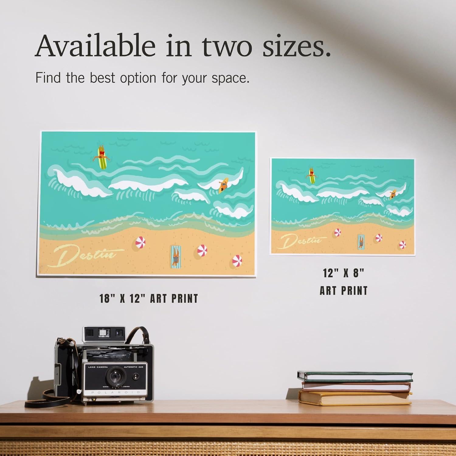 Impresión Artística Lantern Press 20x30 cm Playa Destin