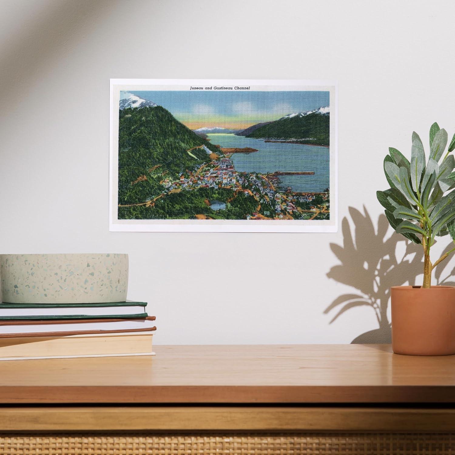 Impresión Artística Lantern Press 20x30 cm Juneau Alaska