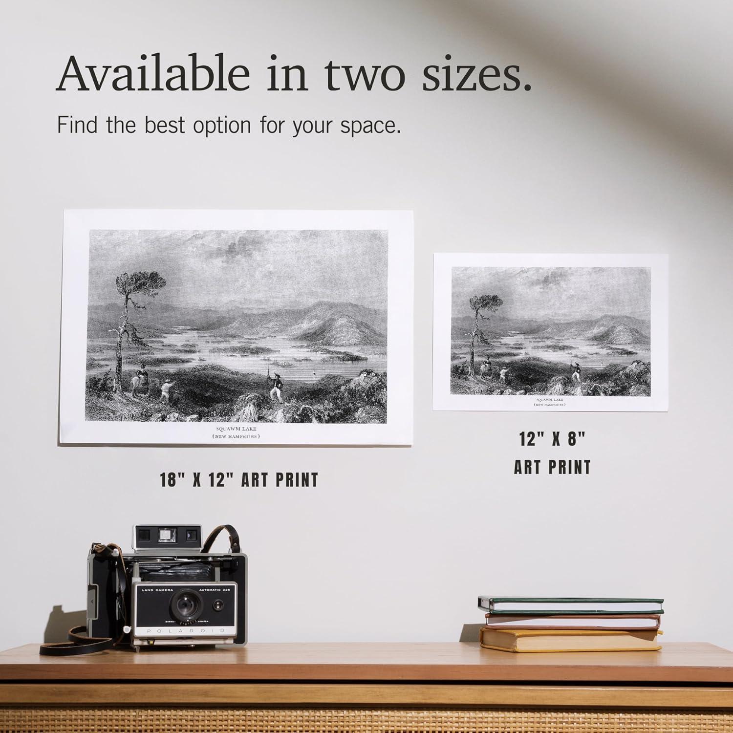 Impresión Artística Lantern Press 20x30 cm Lago Squam