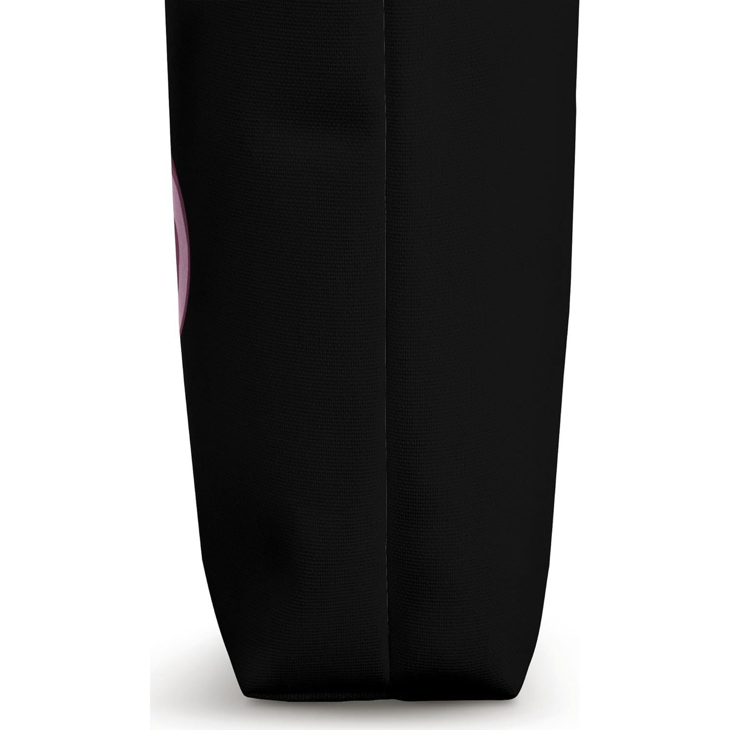 Bolsa de Aerial Yoga 40.64 cm con Asas de Algodón Negra