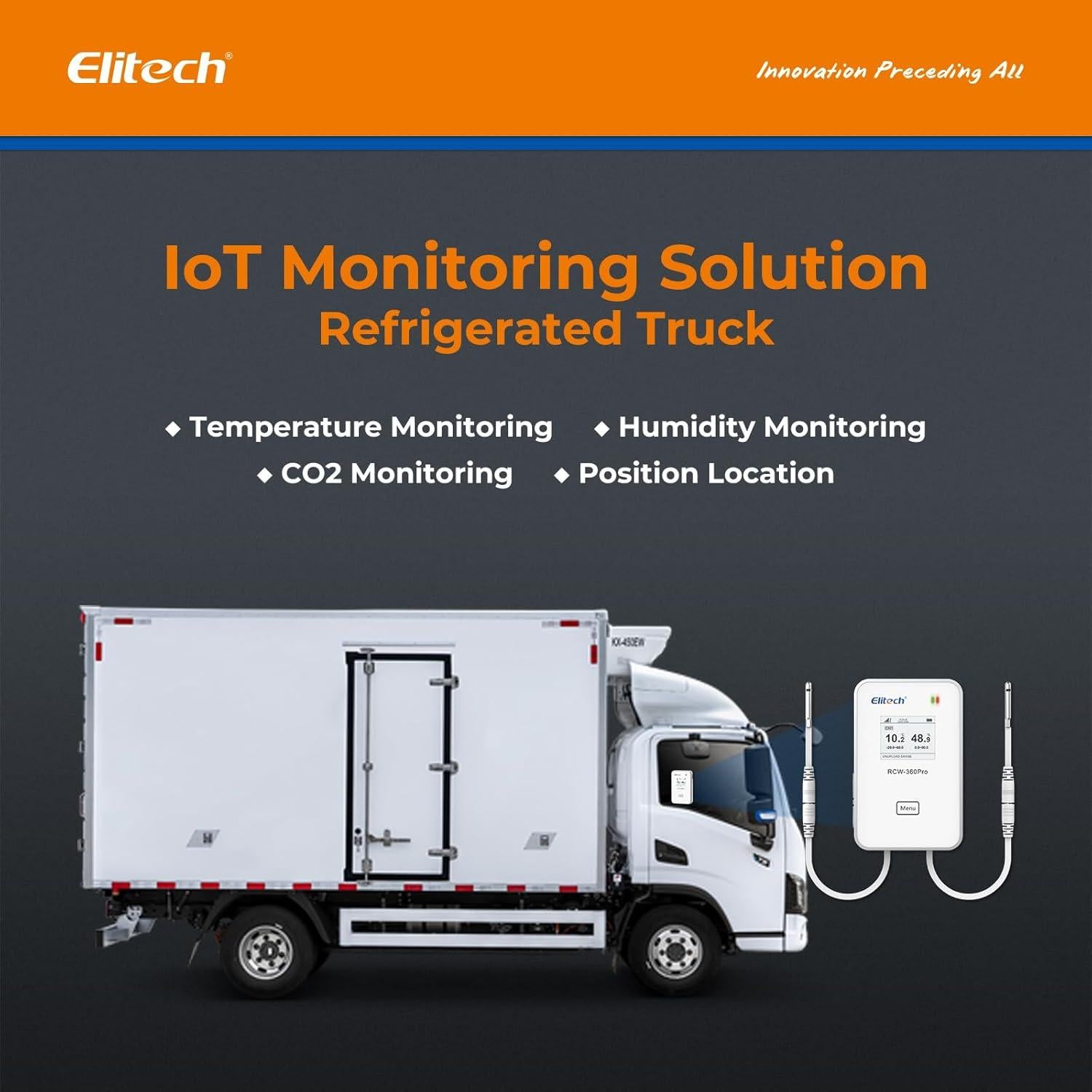 Monitoreo de Temperatura y Humedad Elitech RCW-360Pro 4G